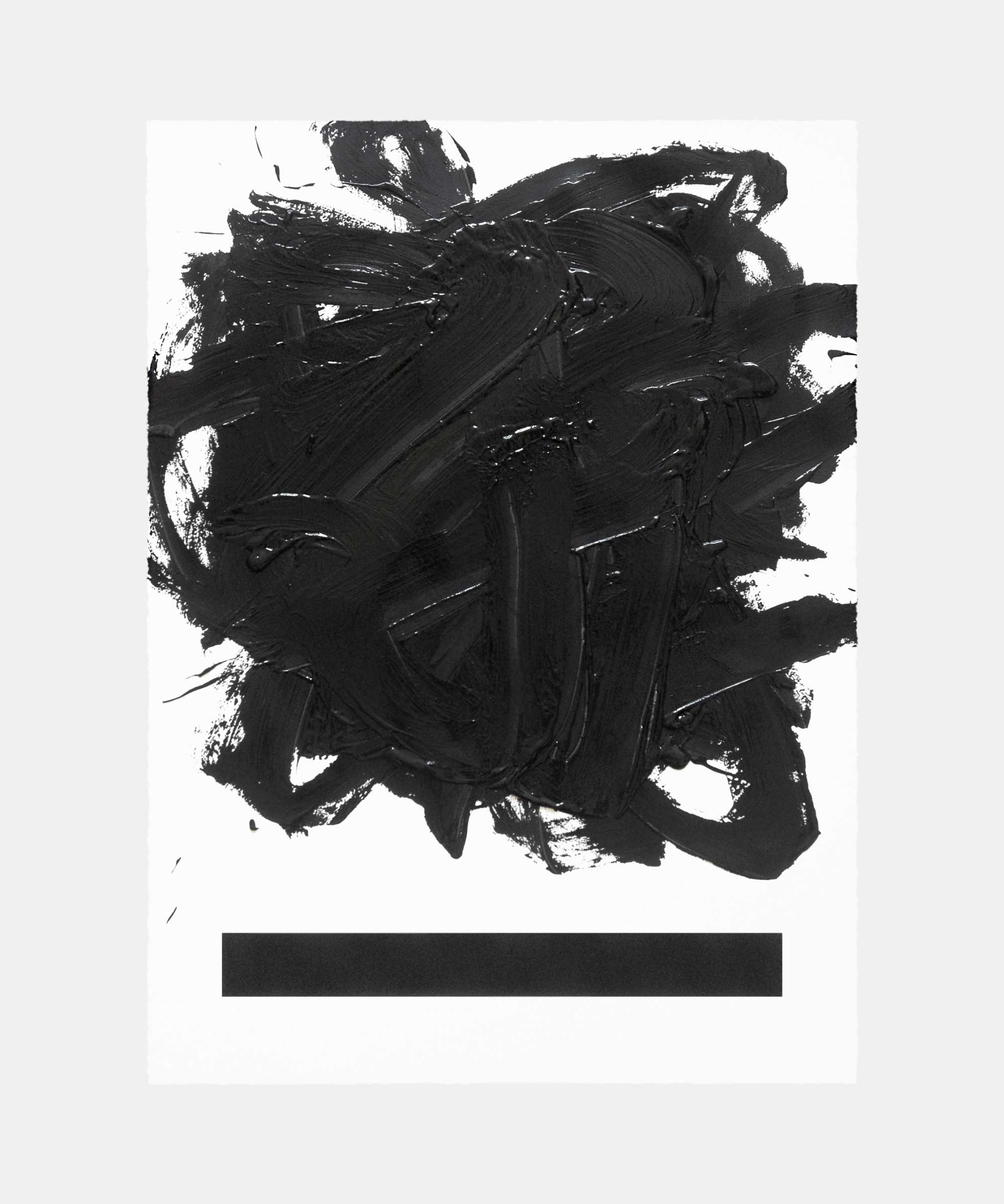 Two lines, 2015. Acrylic paint on paper. 56&#160;×&#160;76&#160;cm.