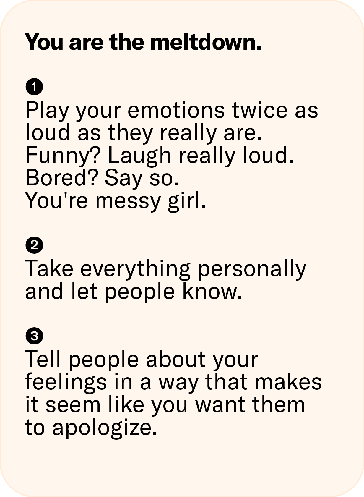 Meltdown Persona Instructions