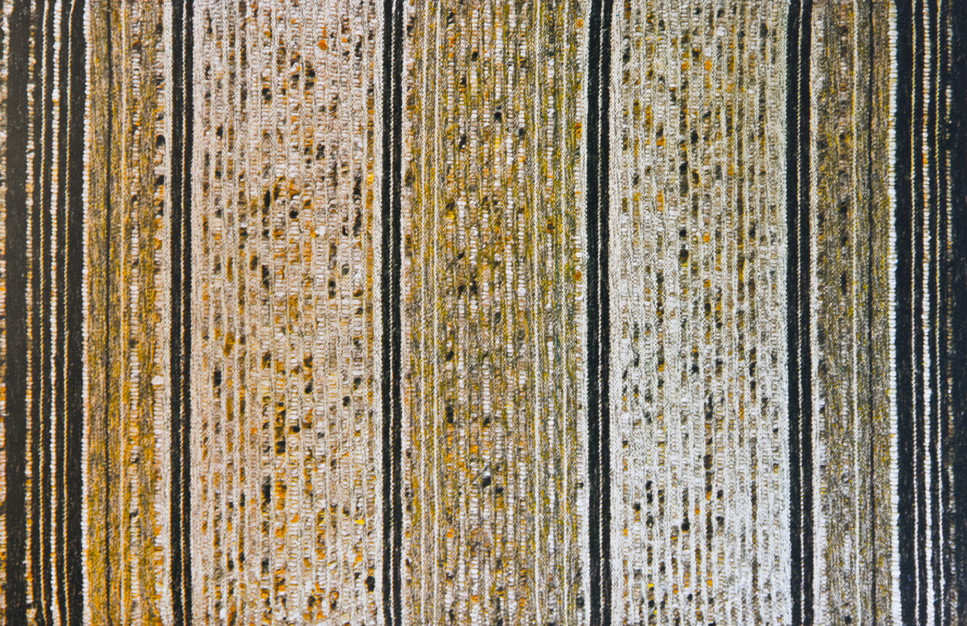 Handwoven wool rug. Serial production. 1980's