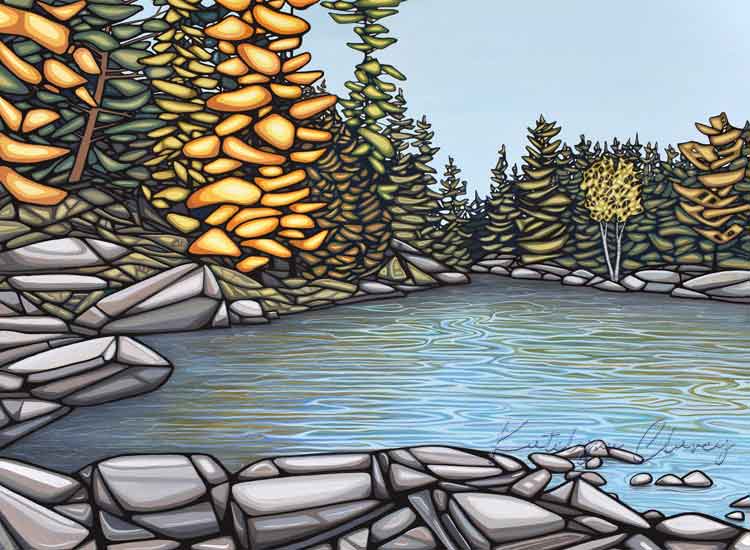 High Falls, Algonquin Park, Acrylic on Canvas, SOLD