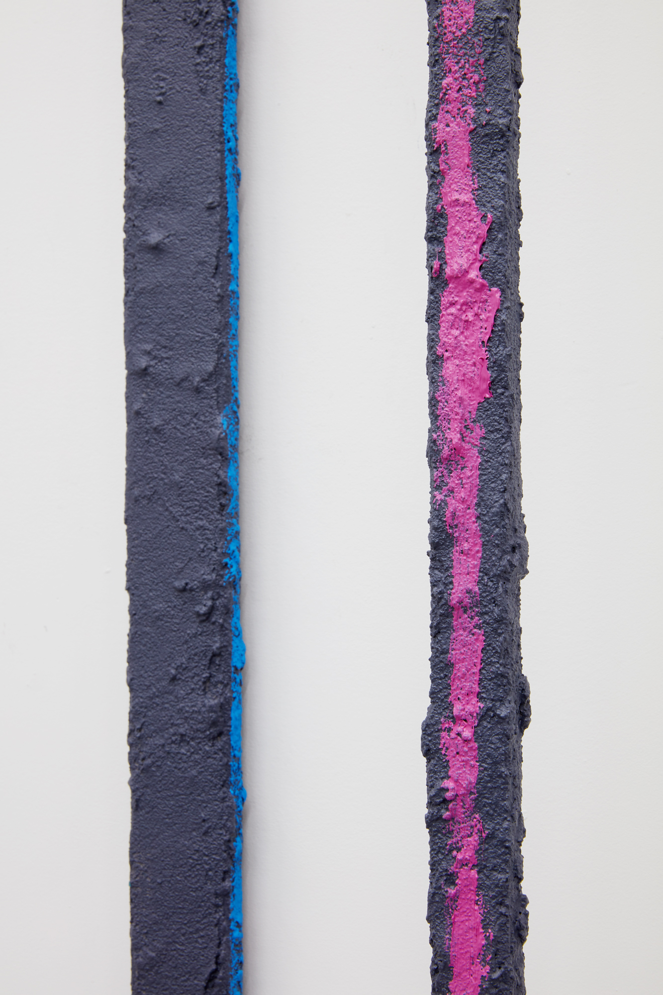 Figure of Speech 2, 2019 (Detail view) Mild steel, stucco, acrylic paint82 &sup1;&frasl;₂" x 19 &sup1;&frasl;₂" x 7"