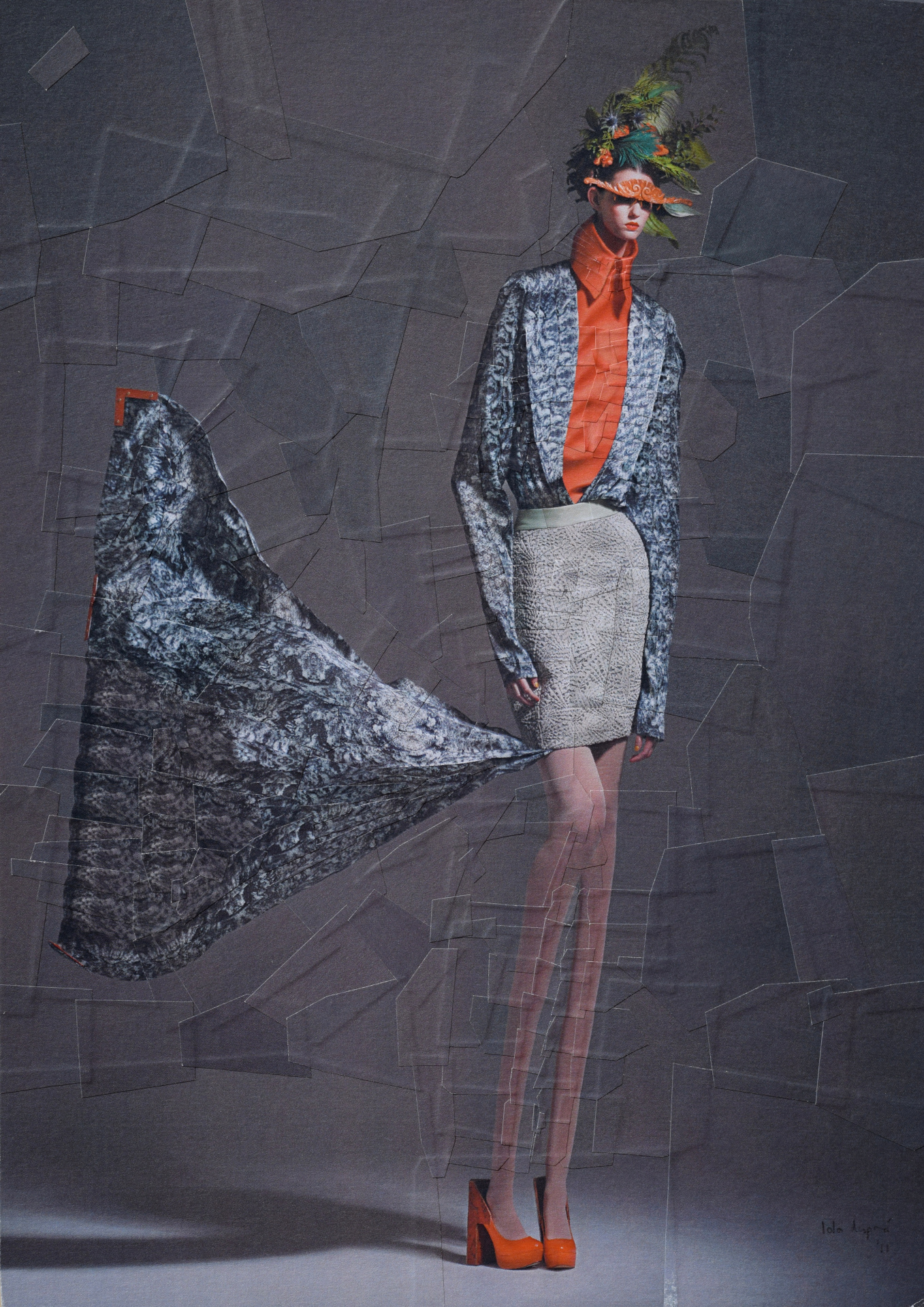 With Laetitia Bica and Celine de Schepper for DMag, 2011, 8.2 x 11.6 inches