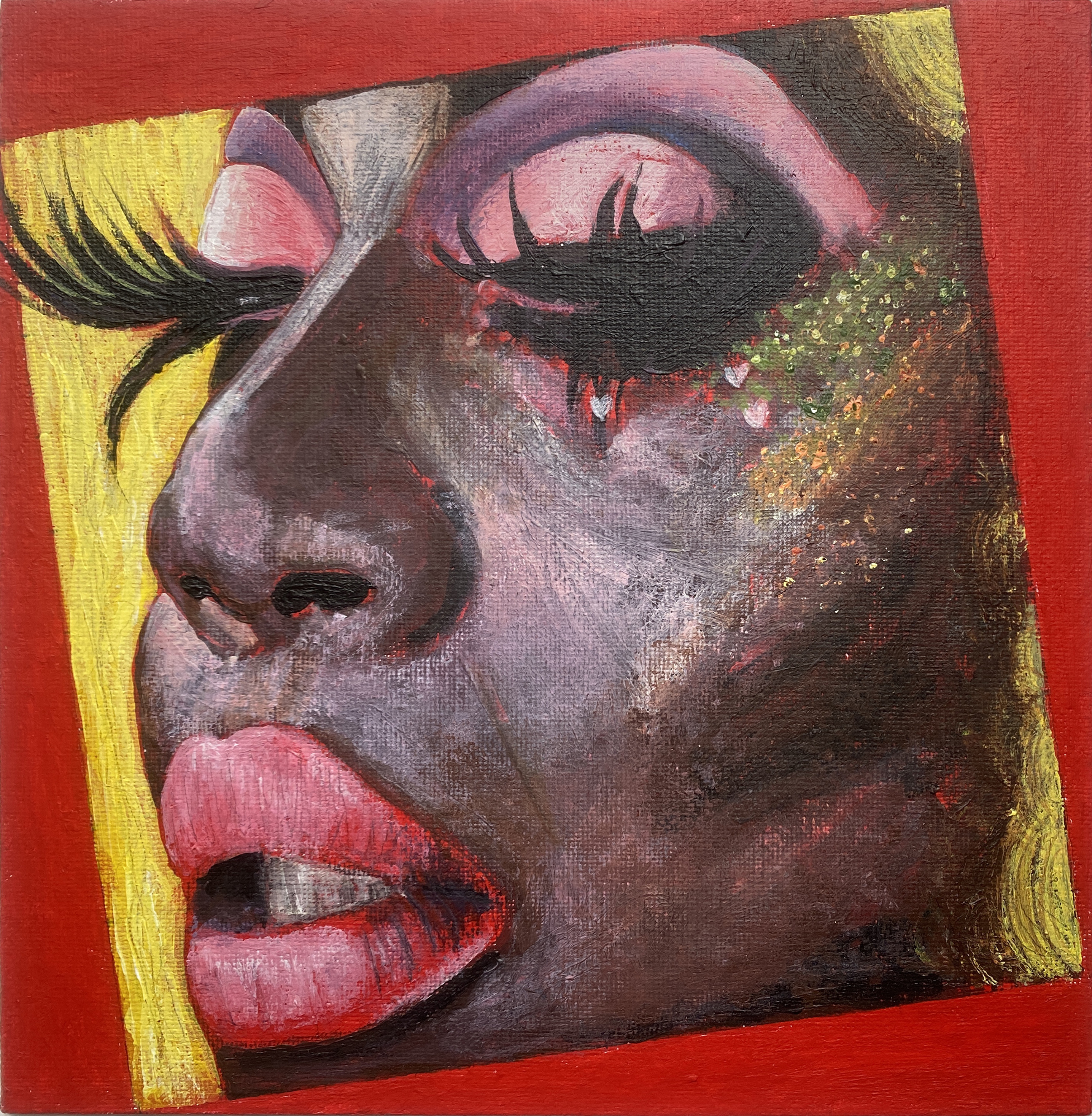 "LATRICE"15 x 15 cmAcrylic on canvasSOLD