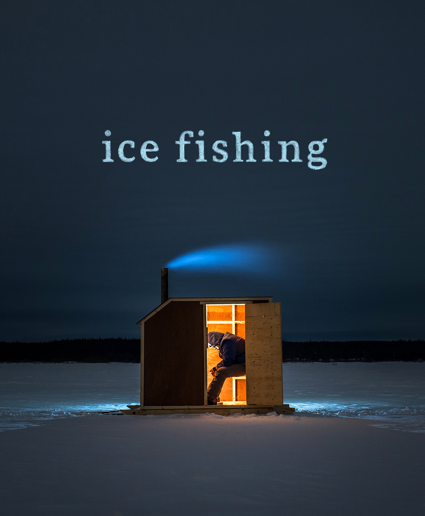 Ice Fishing identity, signage, 2014