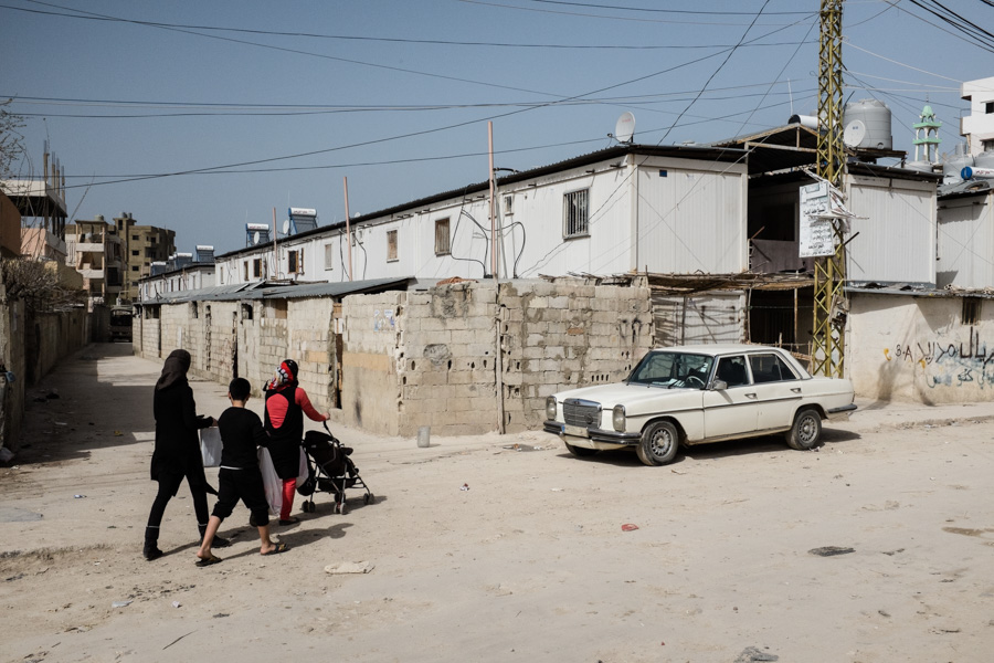  Nahr el Bared Camp, north Lebanon. Apr&egrave;s la guerre de 2007, des structures en pr&eacute;fa ont &eacute;t&eacute; install&eacute;es pour loger en urgence les habitants.