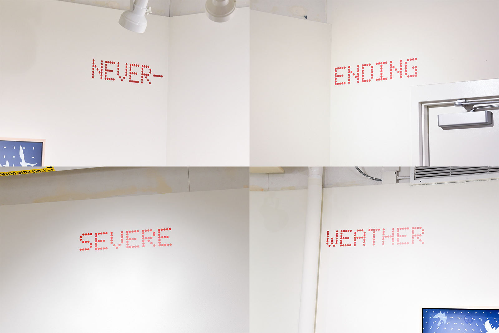 Never-Ending Severe Weathersign vinyl on walldimensions variable2025