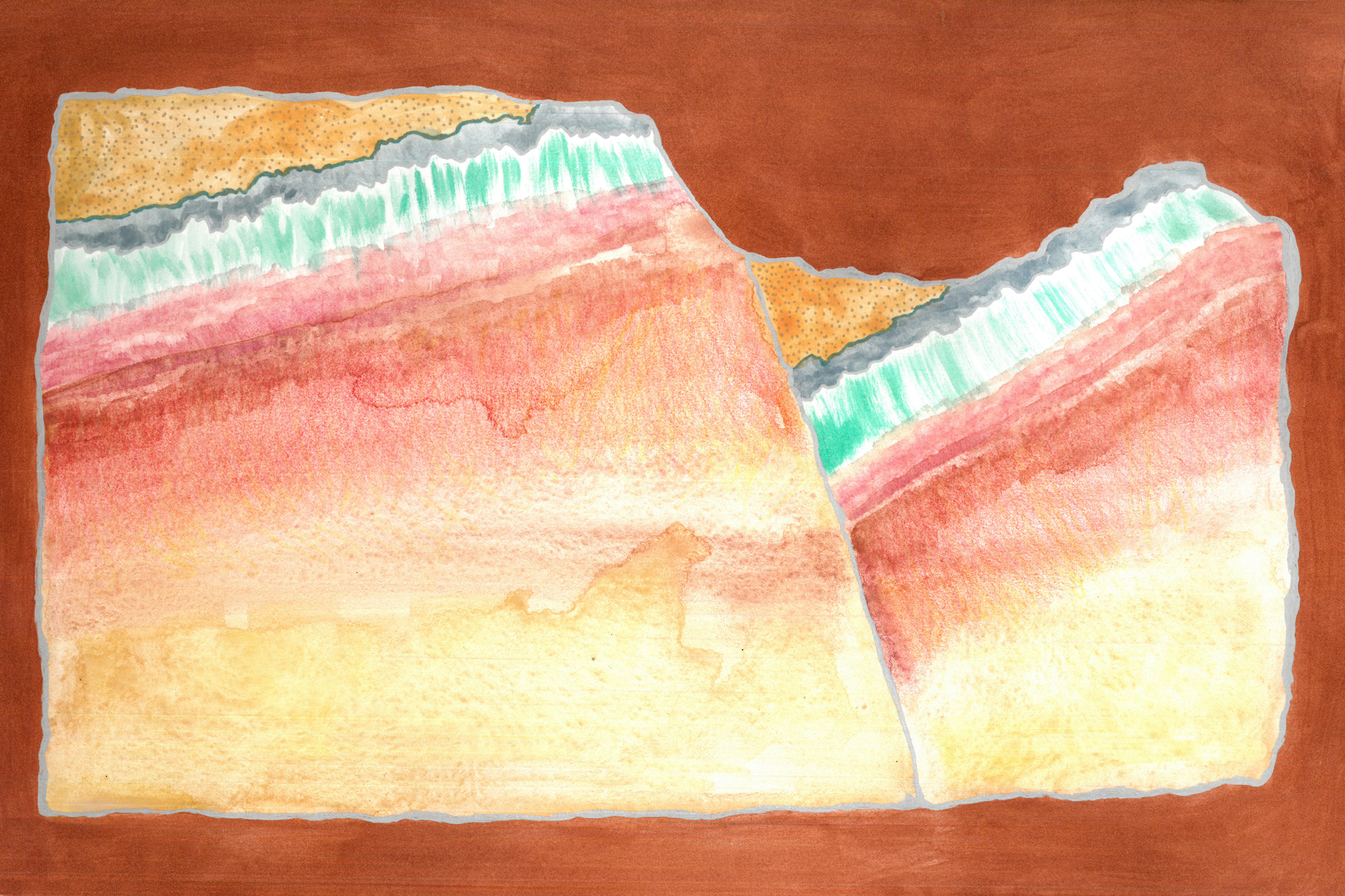 Cross Section Showing Correlation of Beds That Were Formerly Physically Continuous