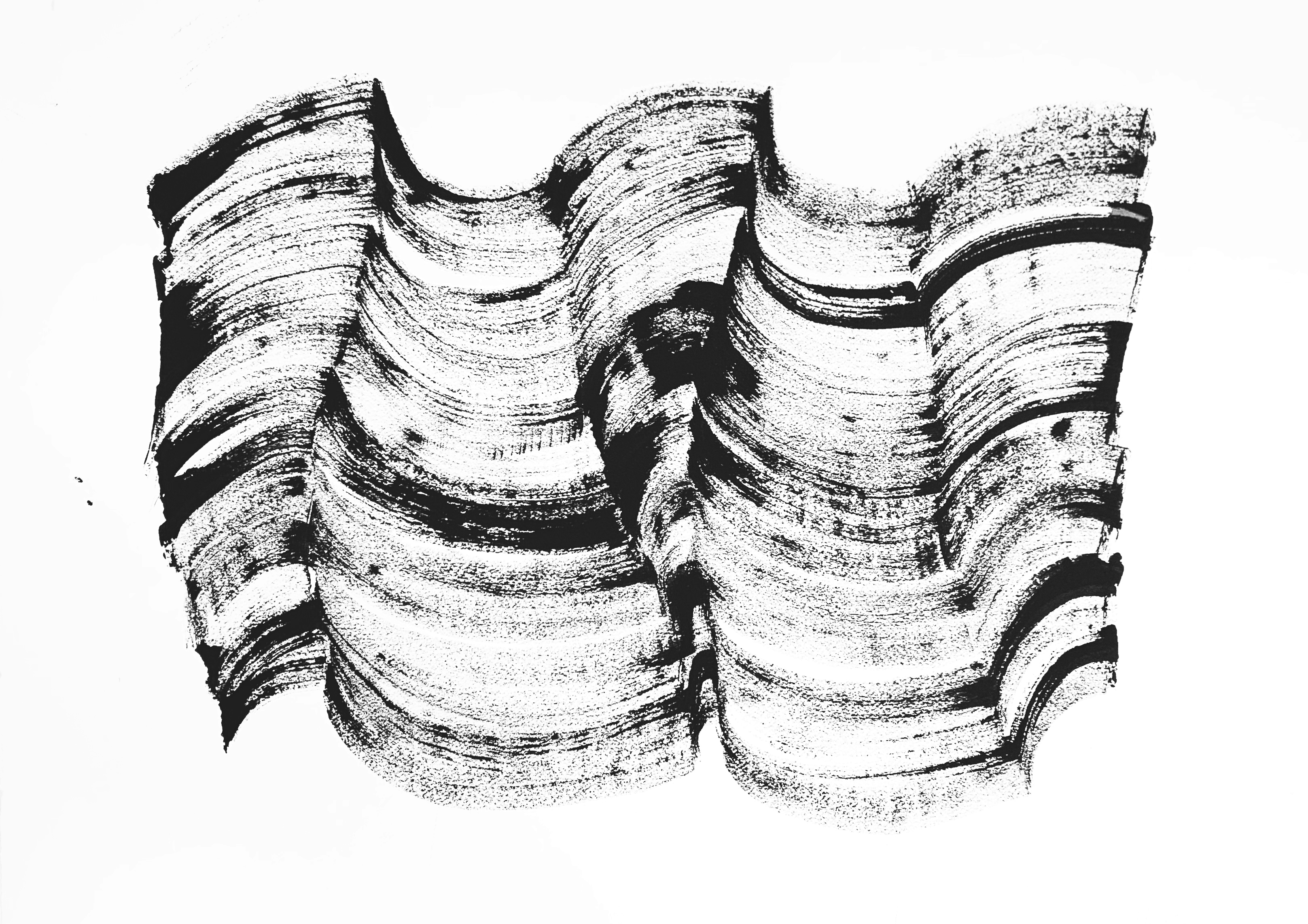 Wave  No 34, 30x22″