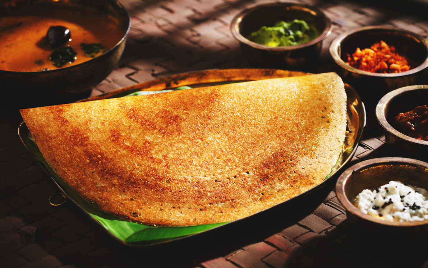 Масала доса. Блюдо Masala Dosa. Dosa iamge. Masala Dosa Photography. Yard Dosa.