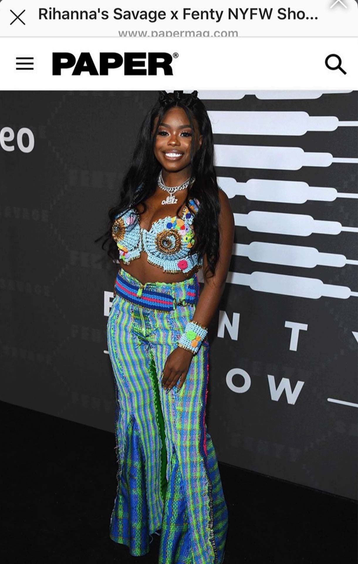Dreezy labelled one of best dressed in Tara Babylon for PAPER Mag