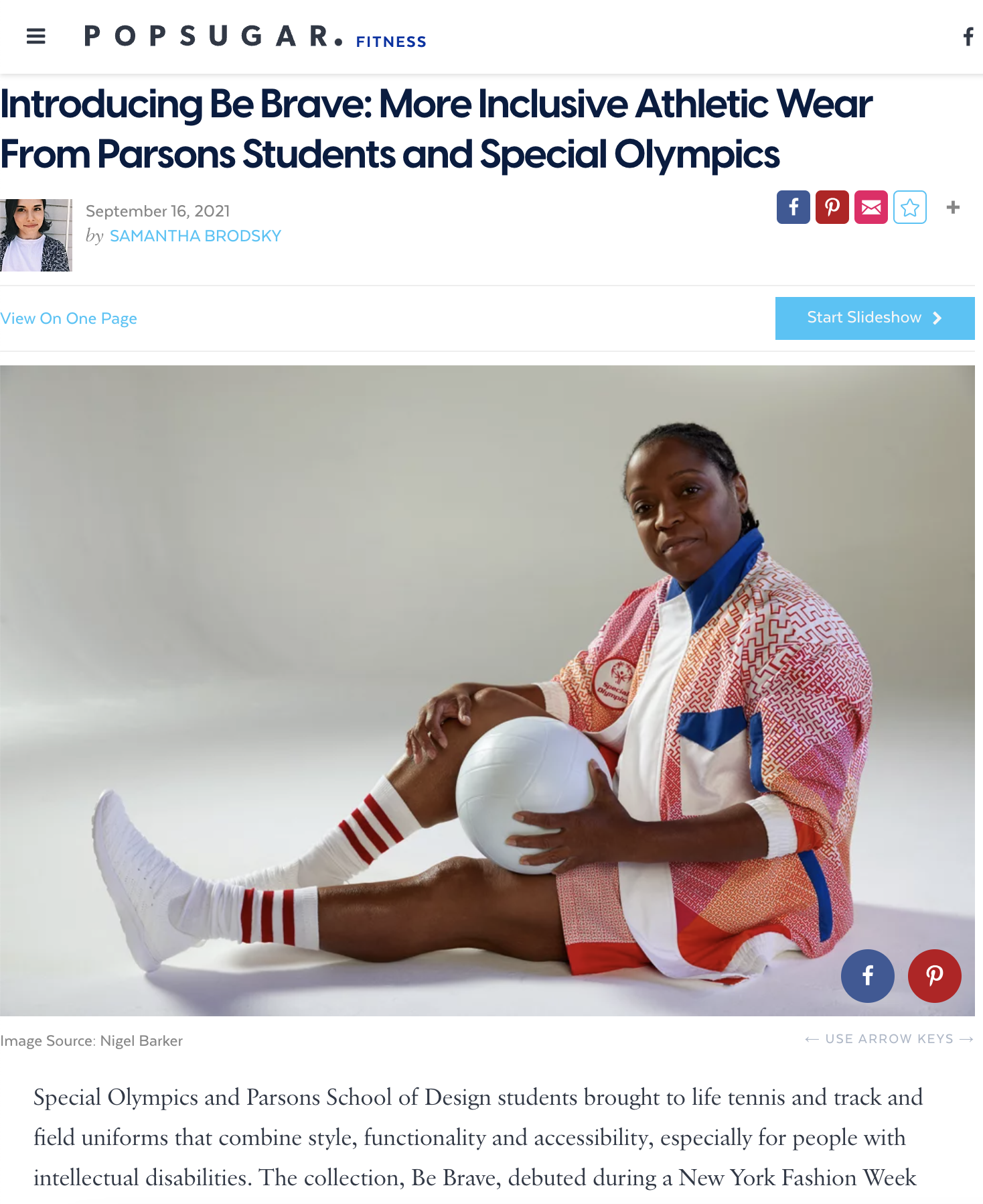 Fashion Design Students Collaborate with Special Olympic Athletes