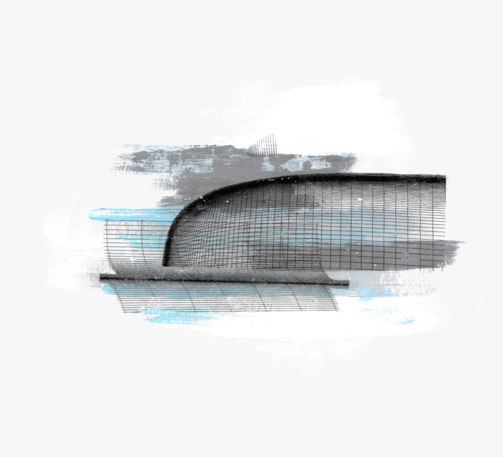 GESPNONNENE FORM ·  mixed media on paper  ·  26 x 29 cm  