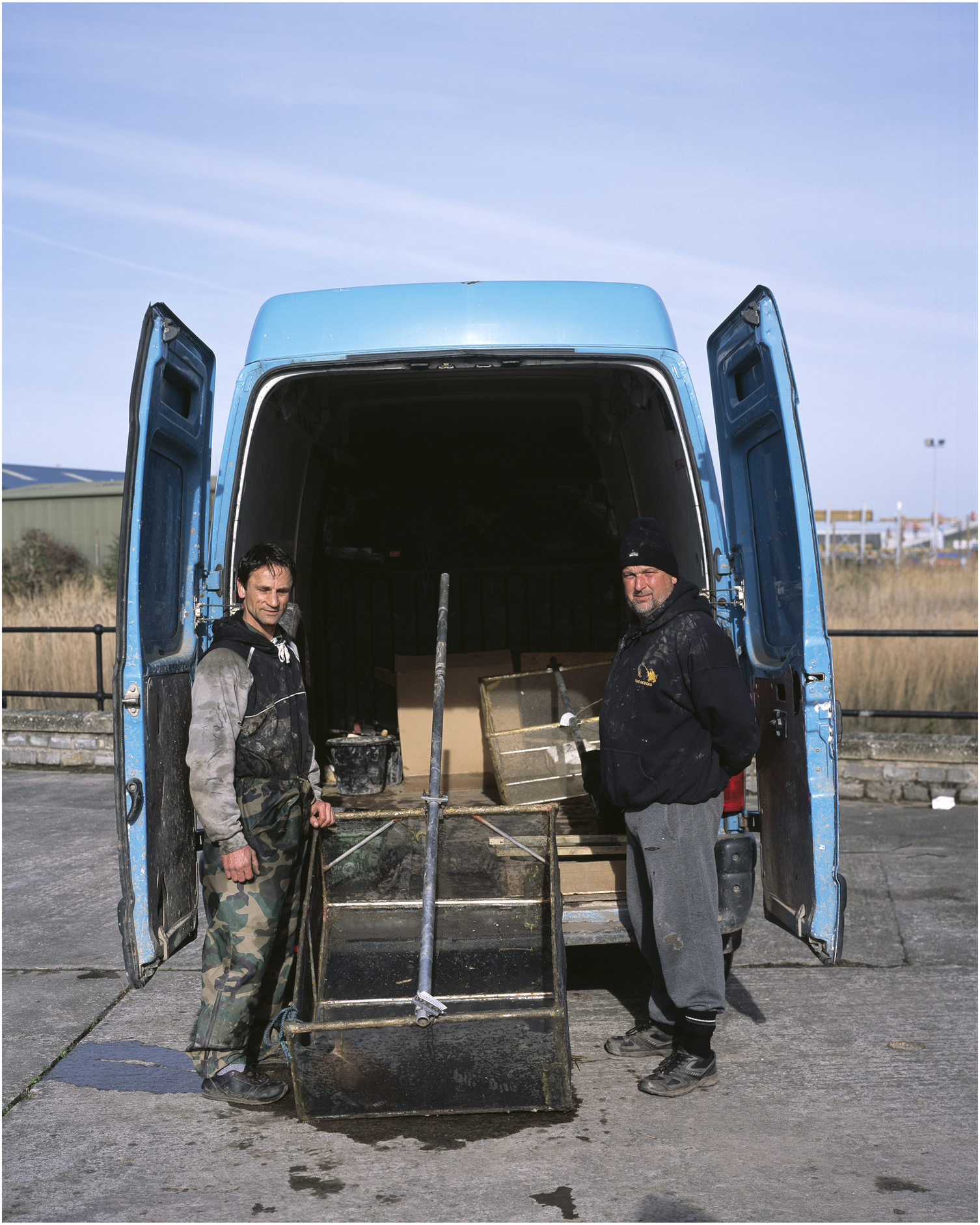 Elver Fishermen on the River Parret. March 2011.