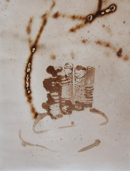 PAIOL, LONA QUEIMADA E FULIGEM, 100X80CM, 2012