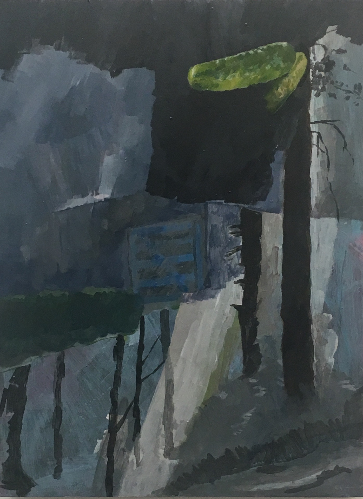 Beholding, 2018. Acrylic on panel.