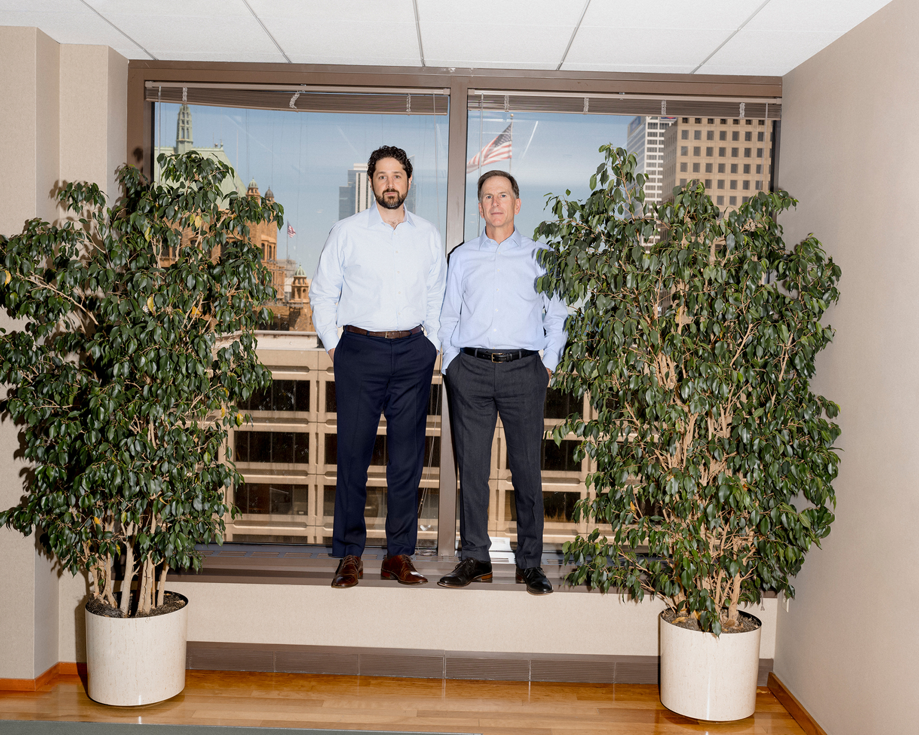 Jonathan Bloom and Pat English; Photographed by Lyndon French