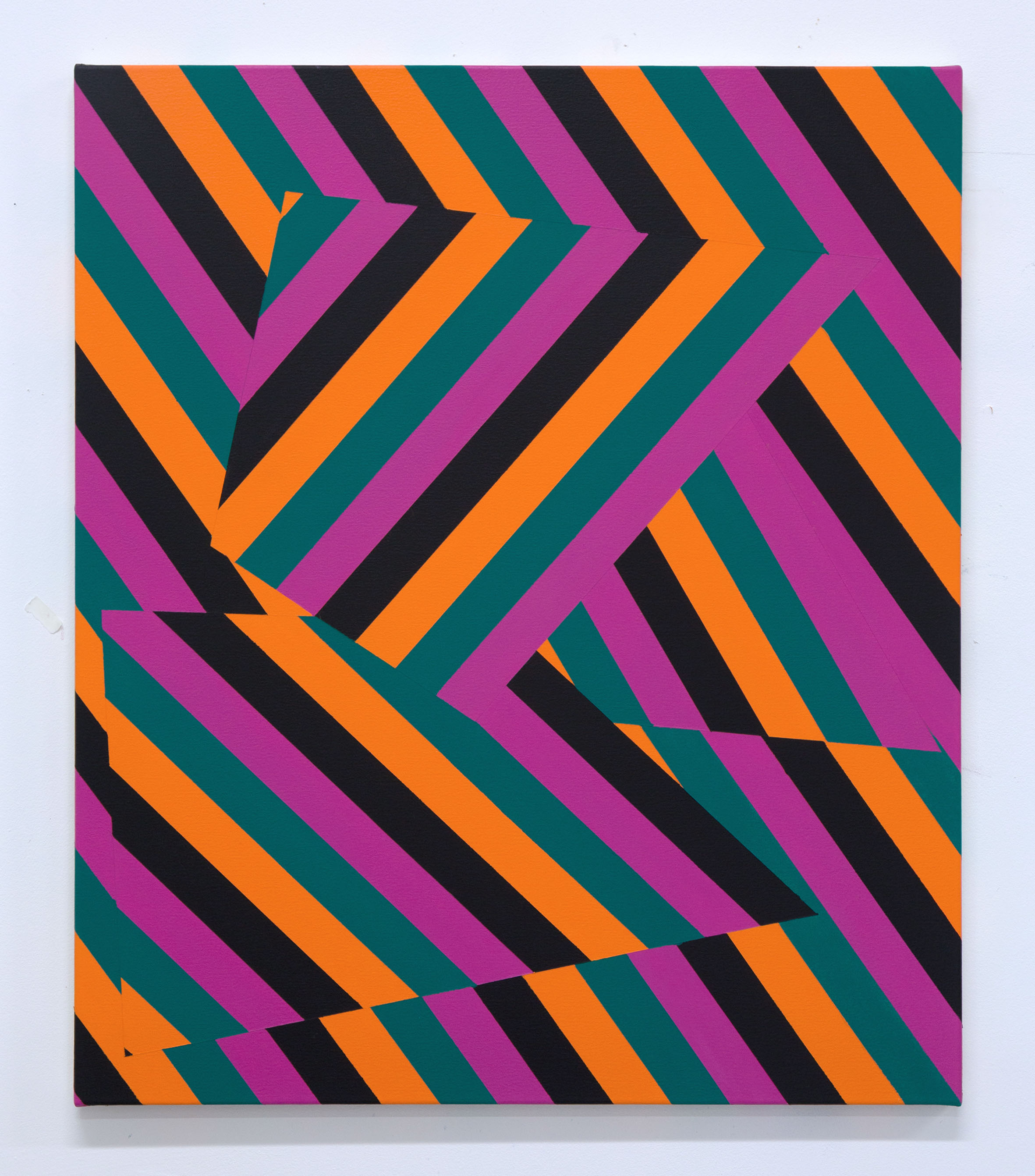 Lineae XX 71cm x 61cm acrylic on canvas