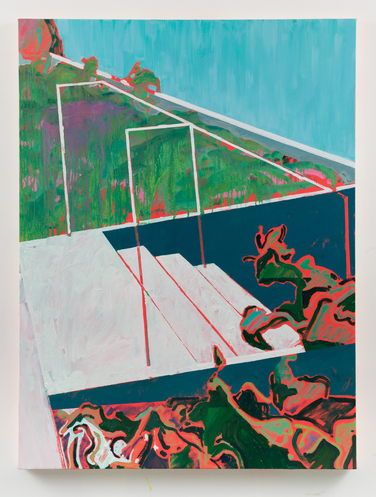 "Exit" oil on canvas, 48 x 36 in., 2022