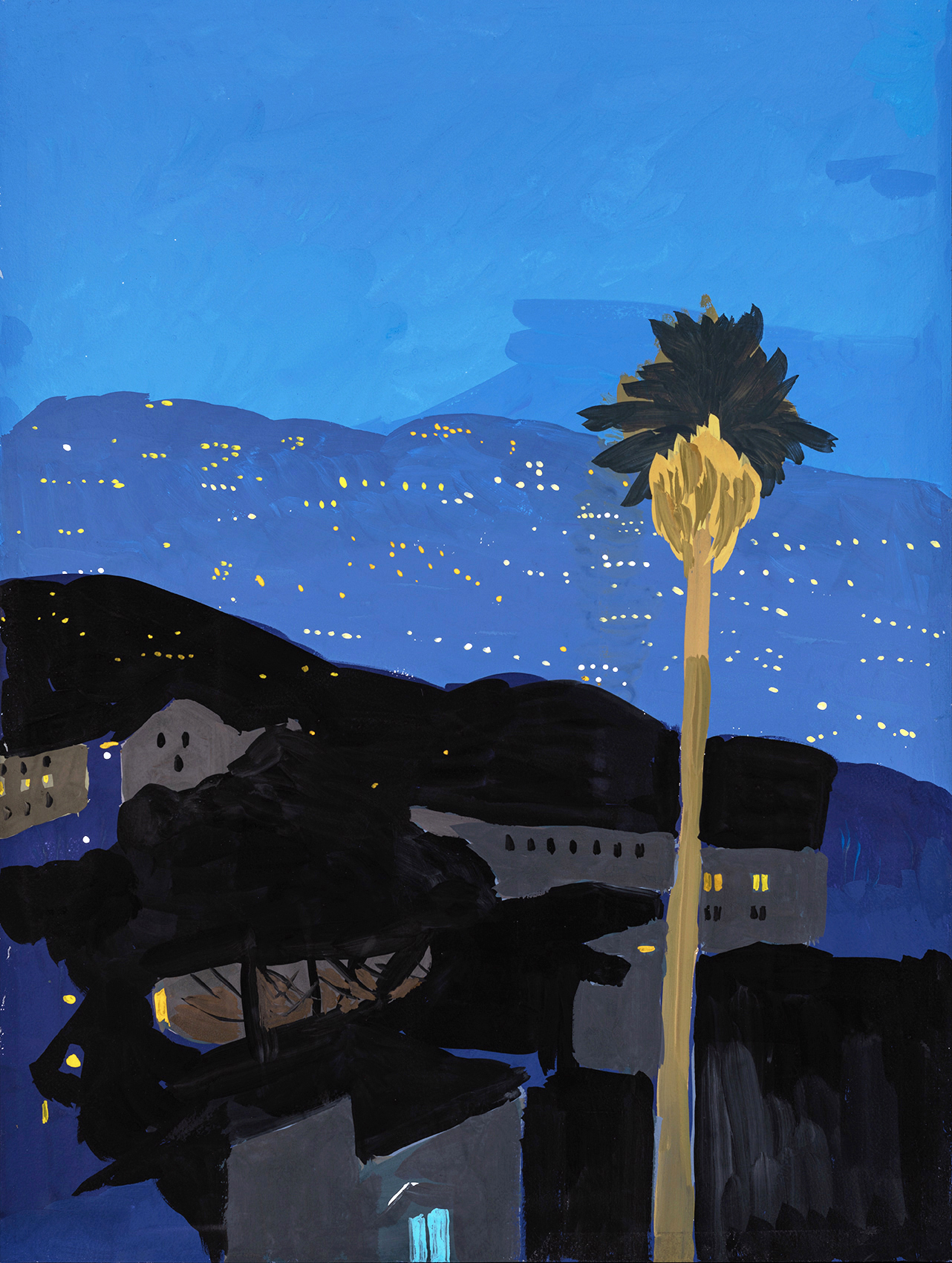 S.Michele, 61 x 46 cm, Gouache on paper, 2023