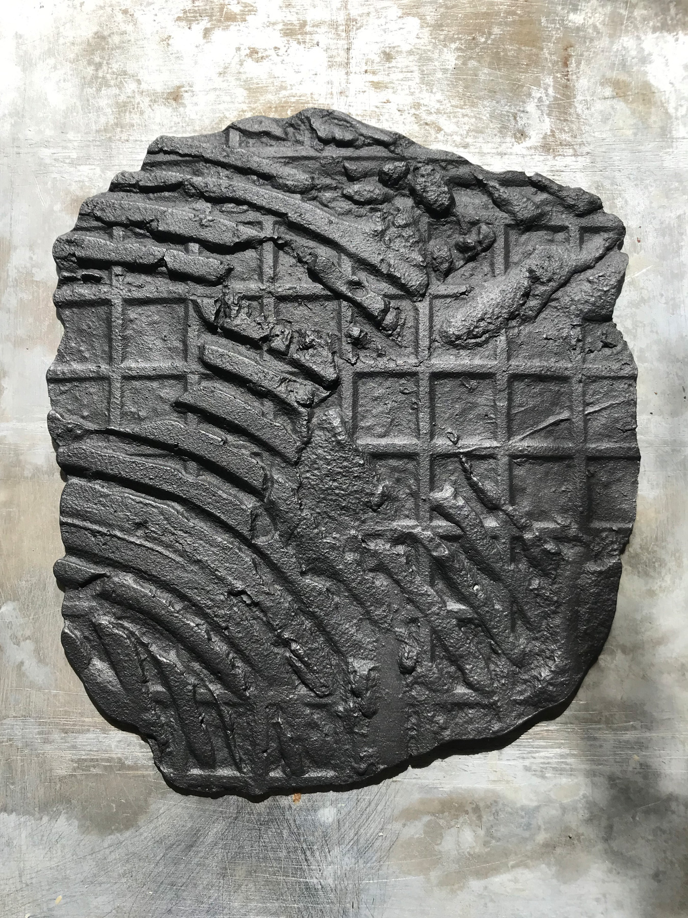 Mahon Way / Footpath Fossil / Concrete / 260 x 240mm / 2020