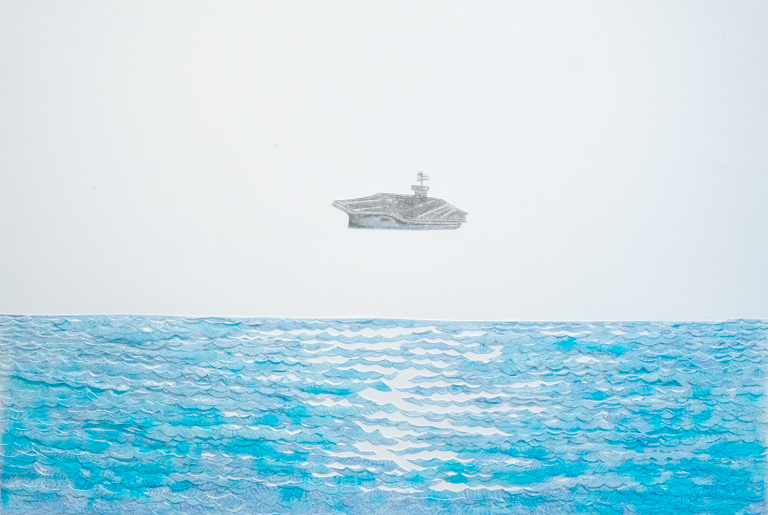 Moved To Remember, (USS Dwight D. Eisenhower over The Northwestern Hawaiian Islands Marine National Monument)