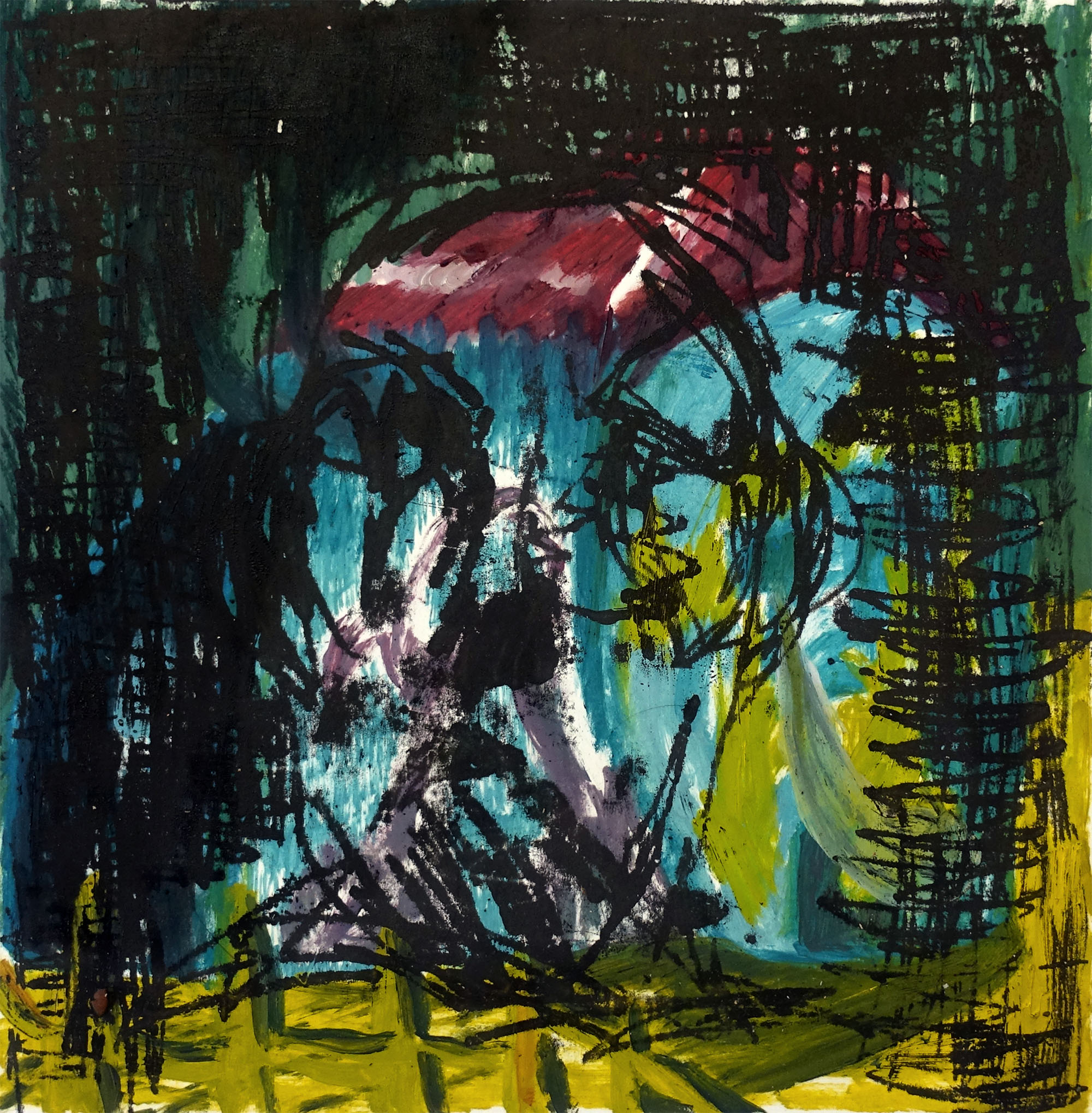  Ahomixed media paper, 25x25 cm, 2025