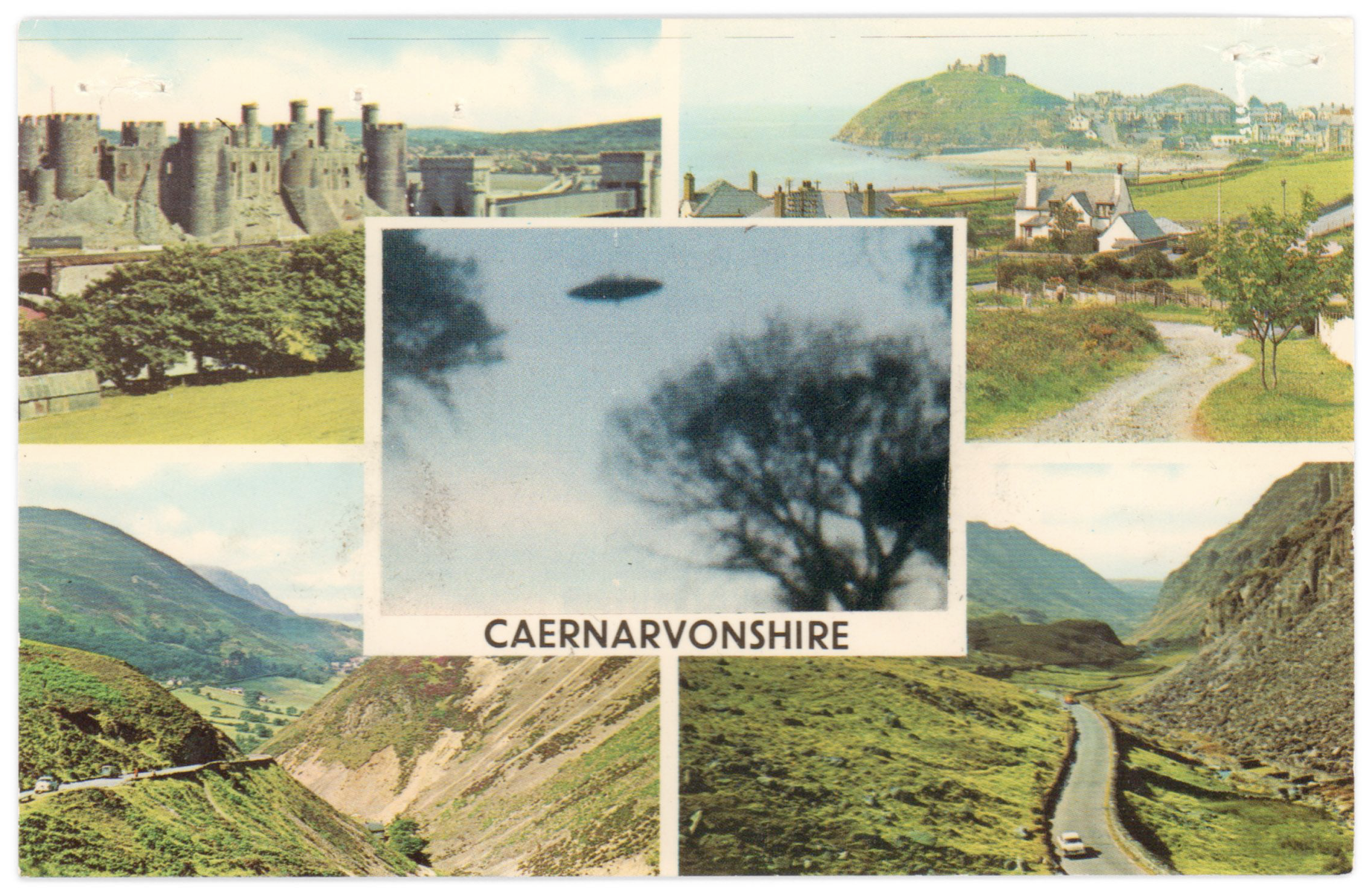 Caernarvonshire, 2017, collage, 13 x 8 cm