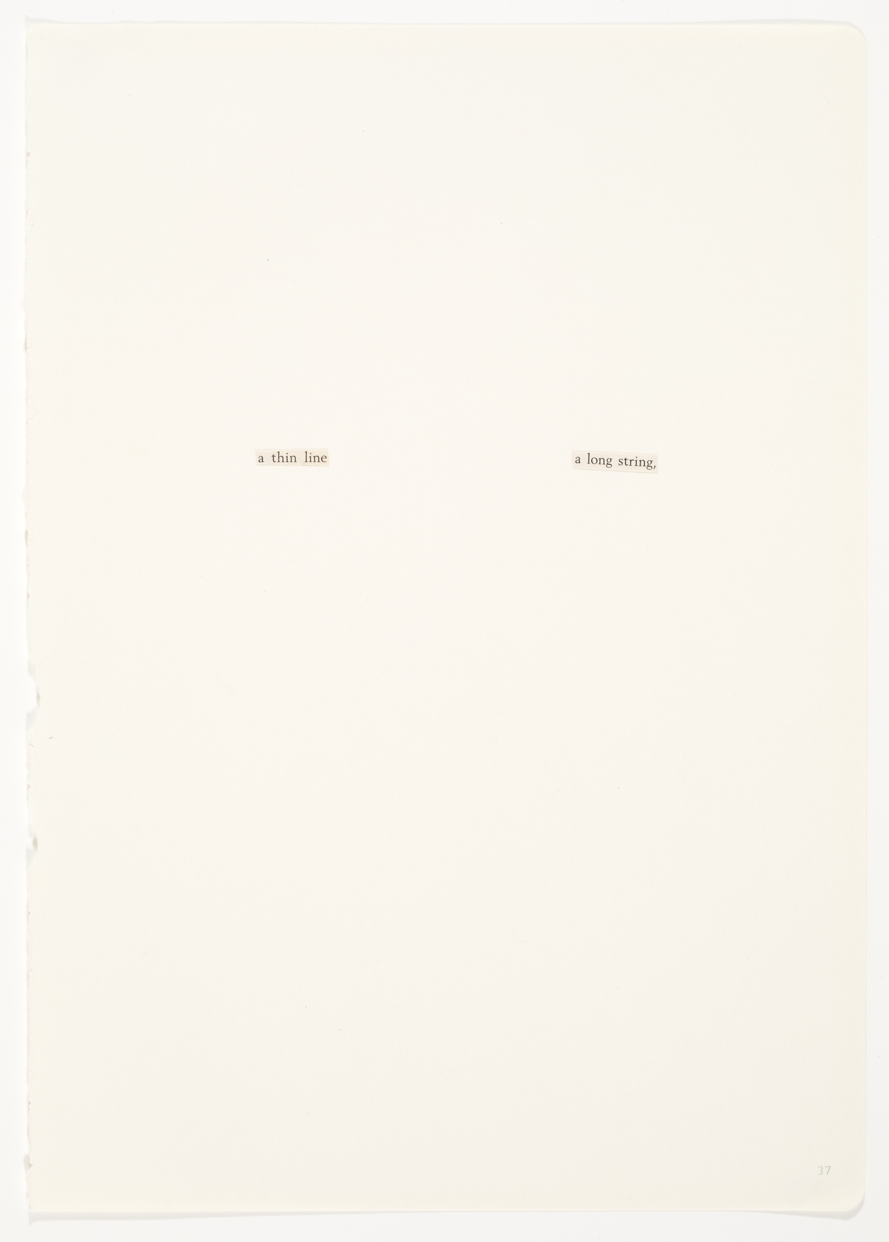 A Thin Line a Long String