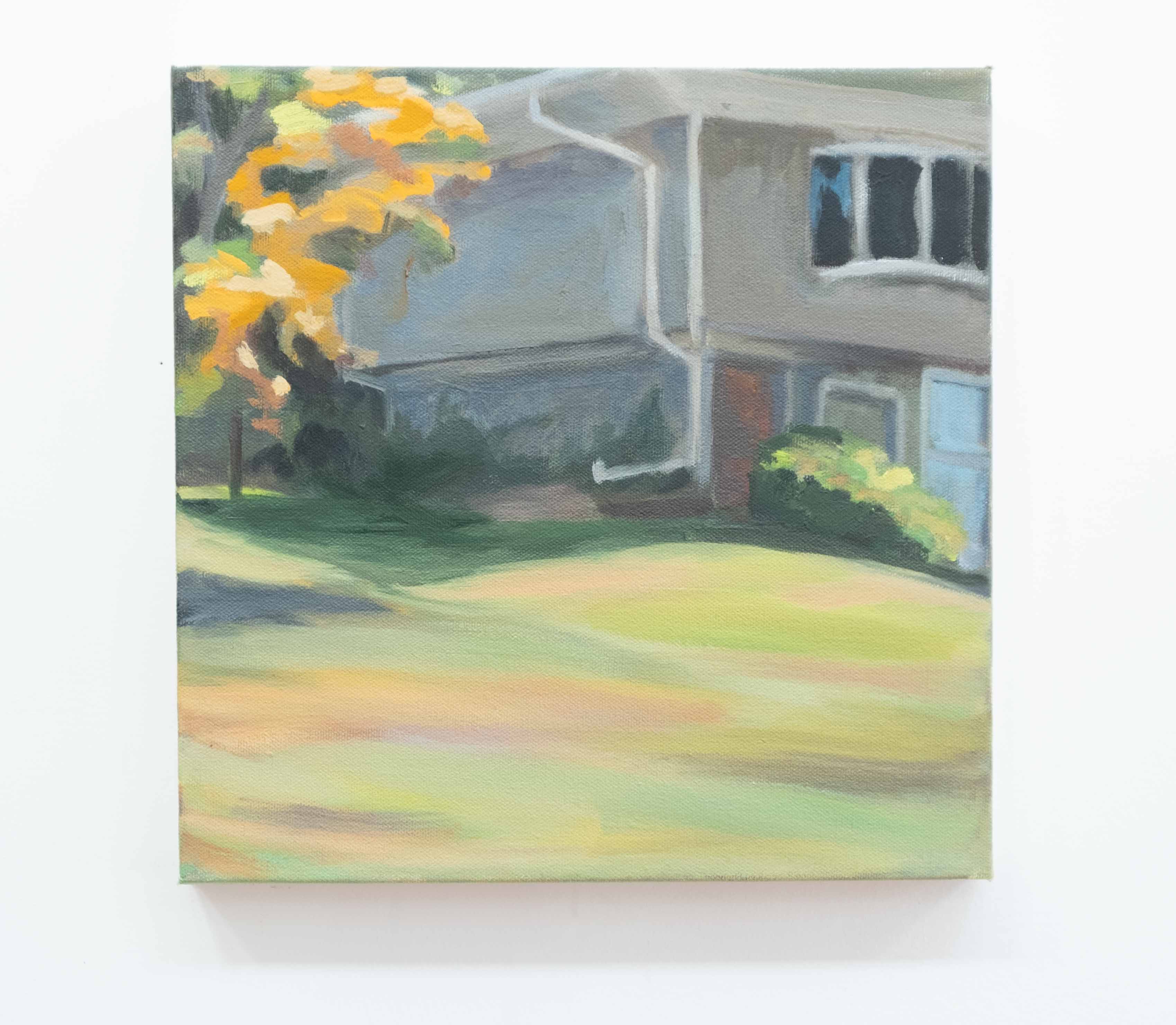 The drainpipe, oil on canvas, 12 x 12 inches, 2015