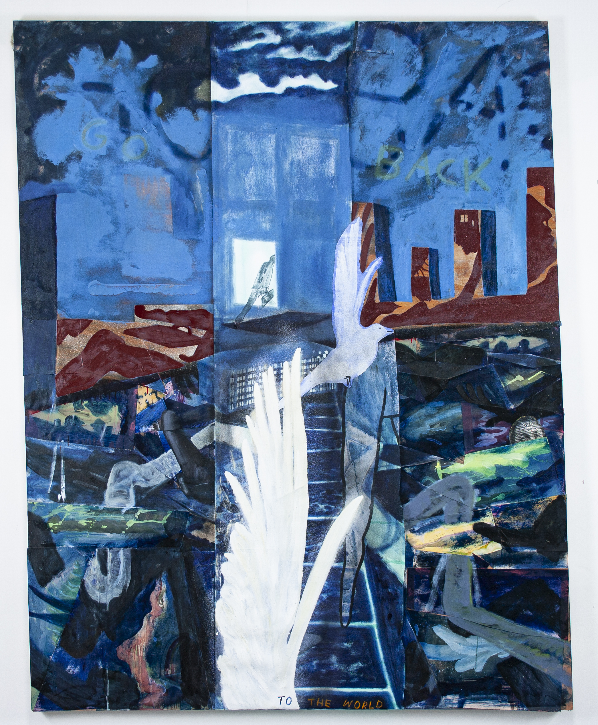 The night comes on, 180x140cm, 2022