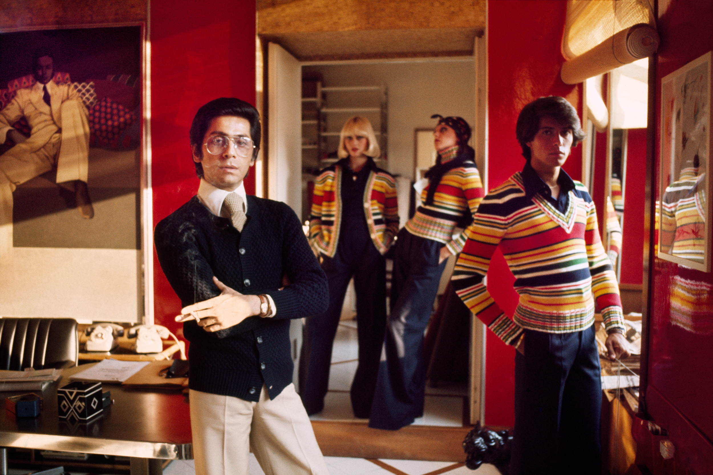 Elisabetta Catalano, Valentino Garavani, 1970s, Fine Art inkjet print on baryta paper, Modern print (2026), Courtesy Viasaterna and Archivio Elisabetta Catalano