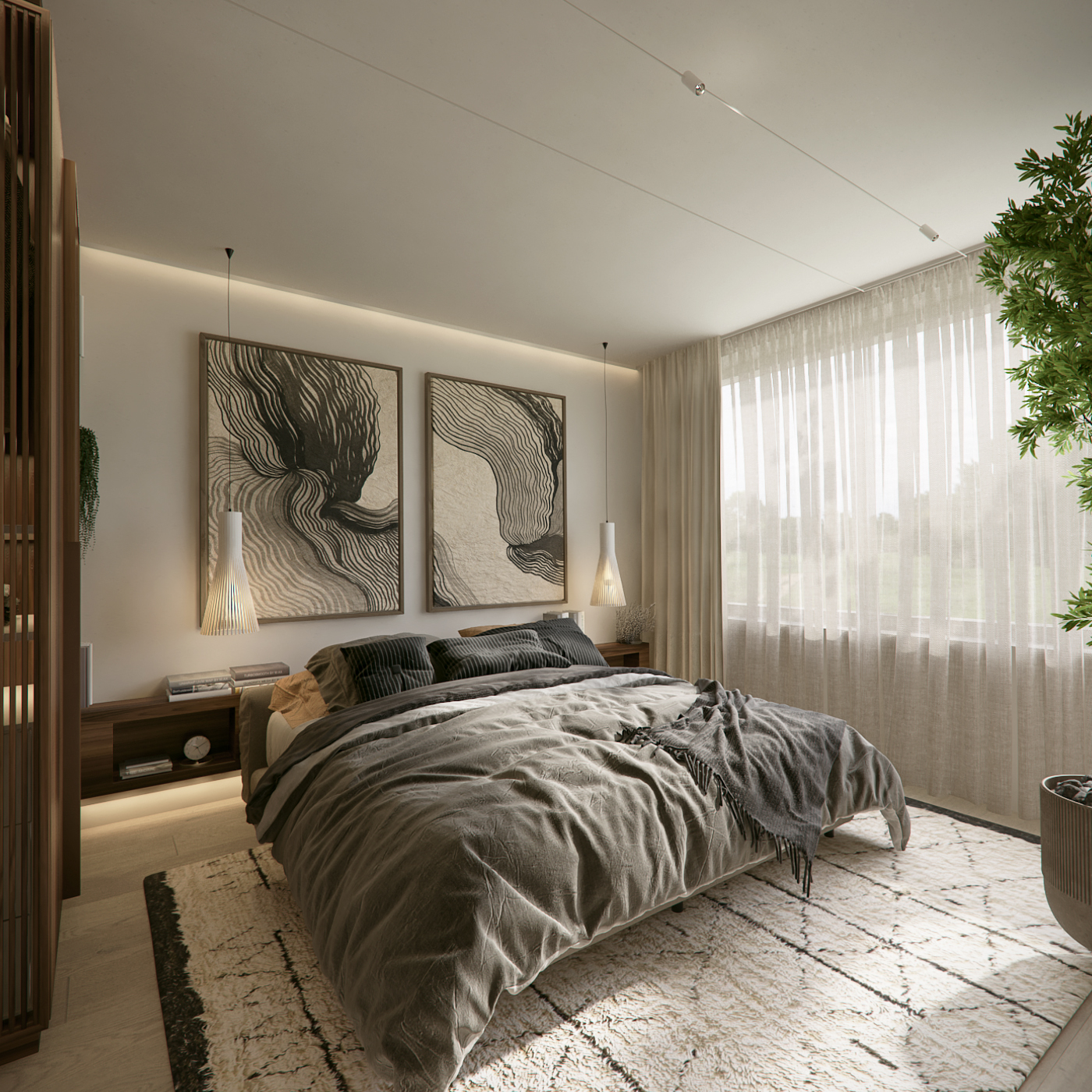 Rendering Schlafzimmer