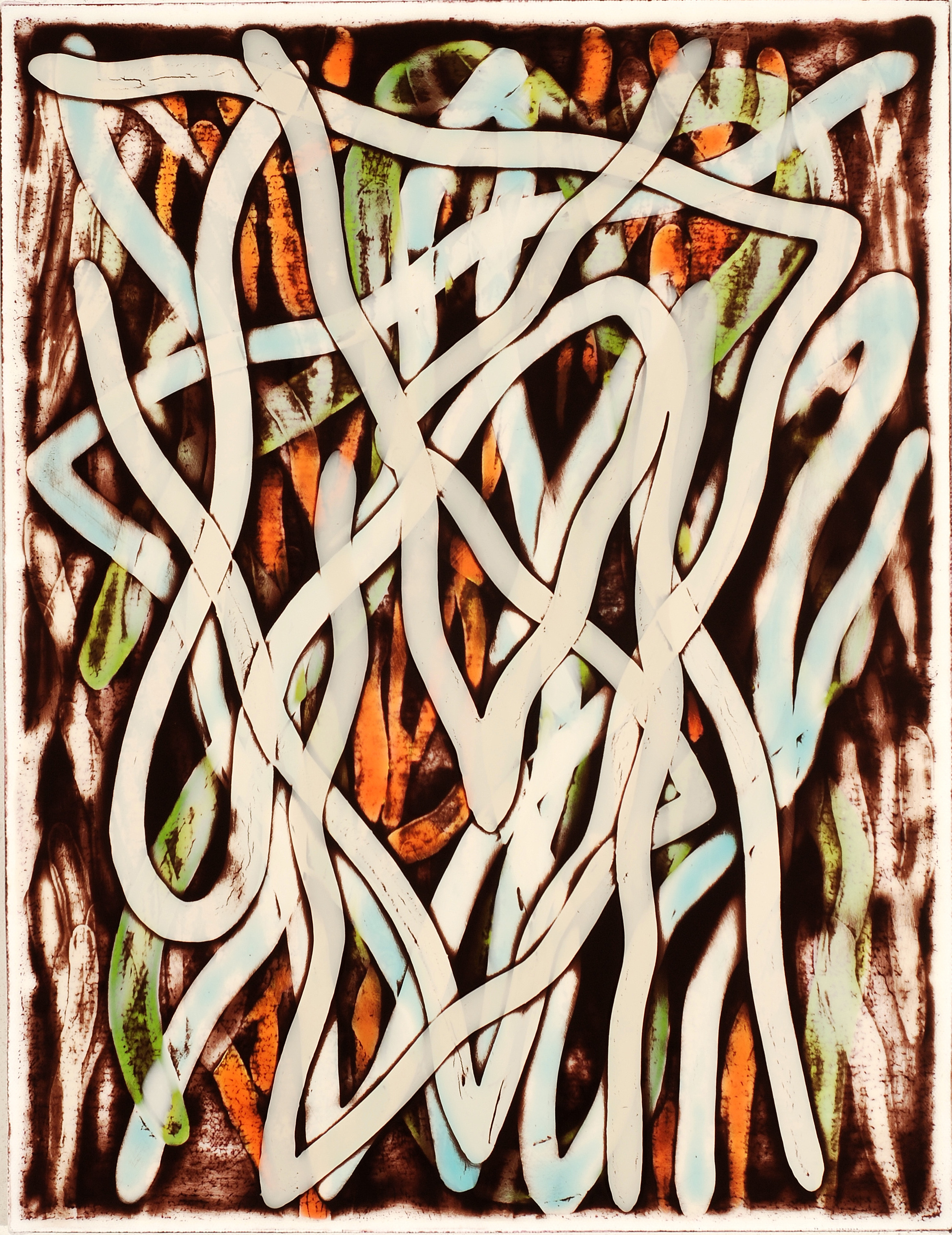 2015 II, acrylic on canvas over board, 21.5 x 16.5 inches