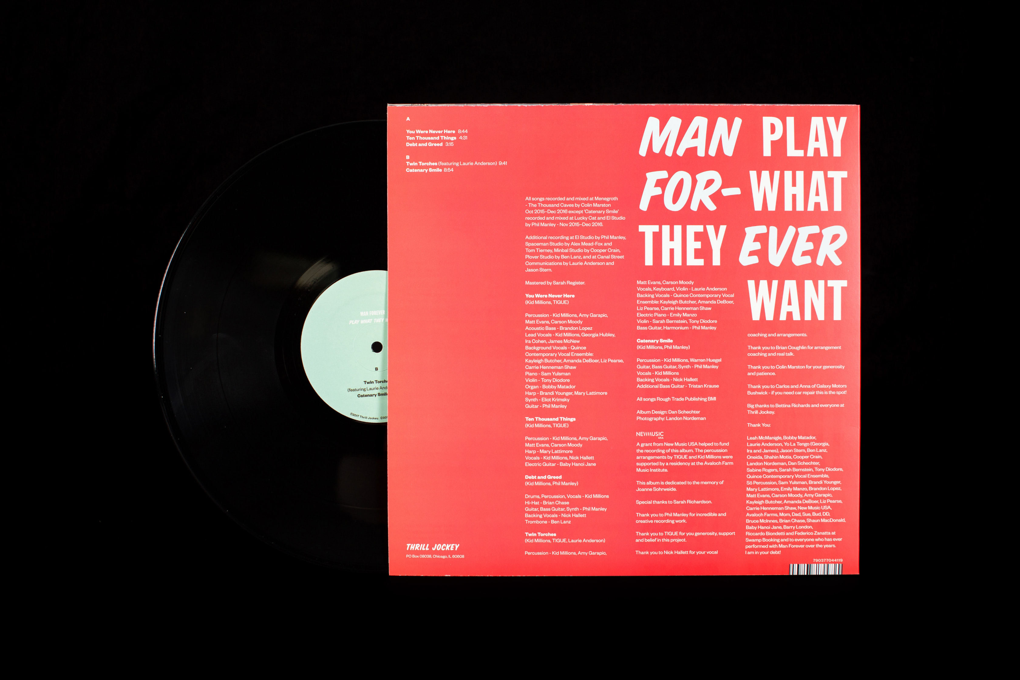 Man Forever, Play What They Want - Dan Schechter — Graphic and