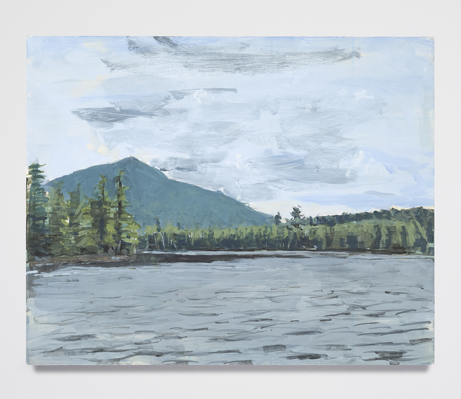  Boat House View Study; Acrylic paint on Panel; 8x10 inches