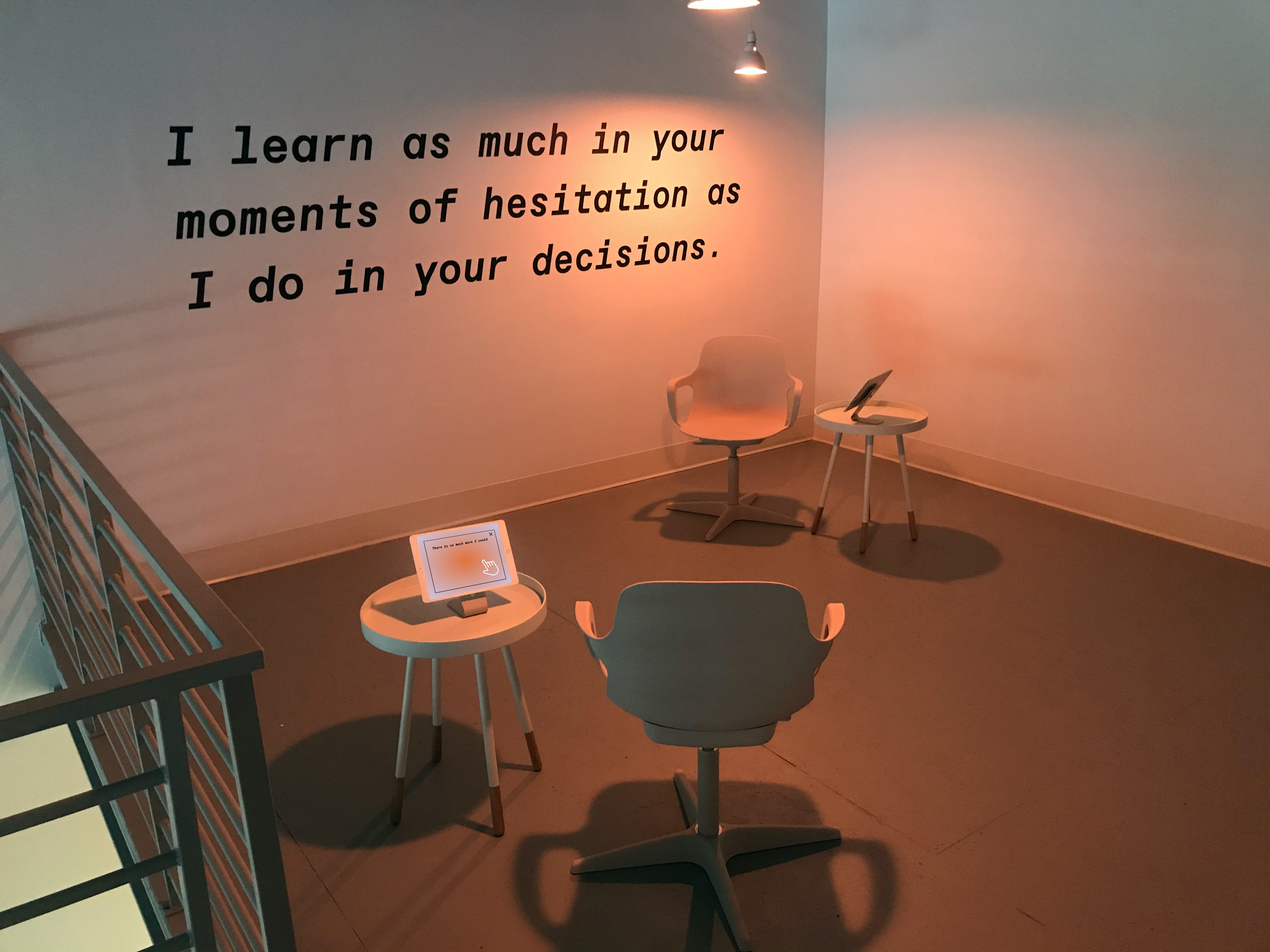 Pink two wall projection with commands refute and tell them you dont know what ive been through