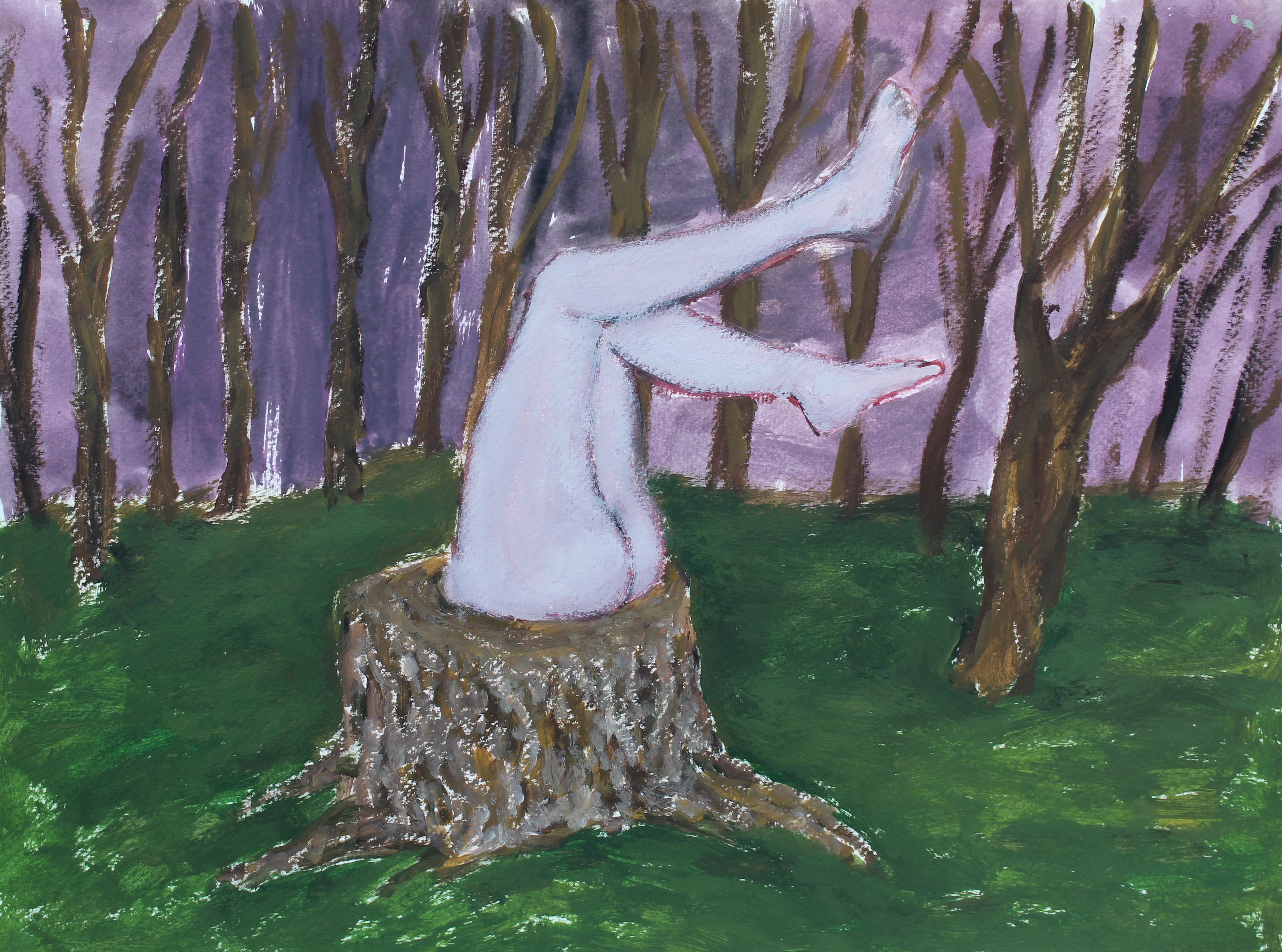 Lost, Acrylic on paper, A3, 2020