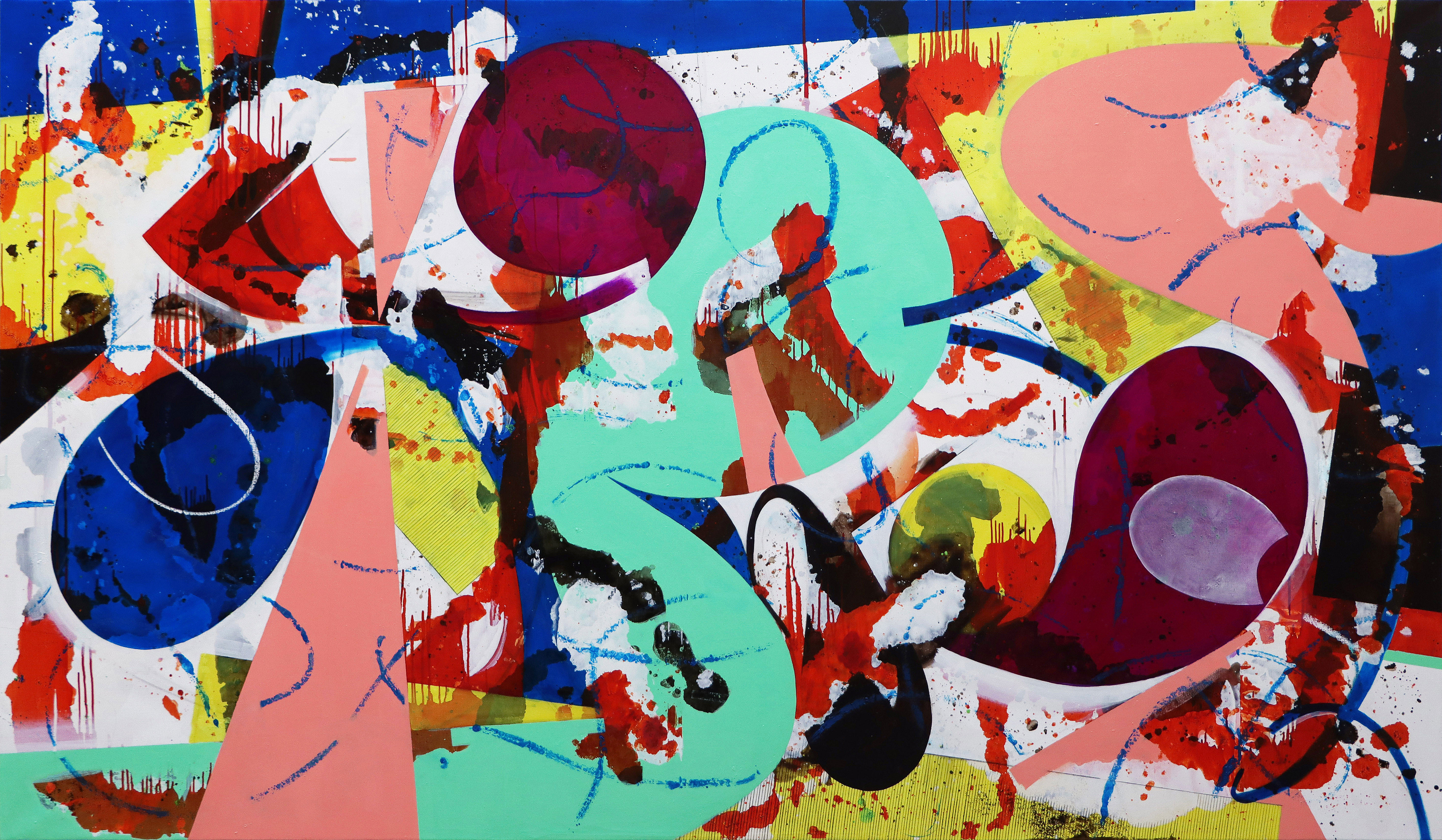 Paraíso #4, 2023. 150x260 cm. Oil on canvas