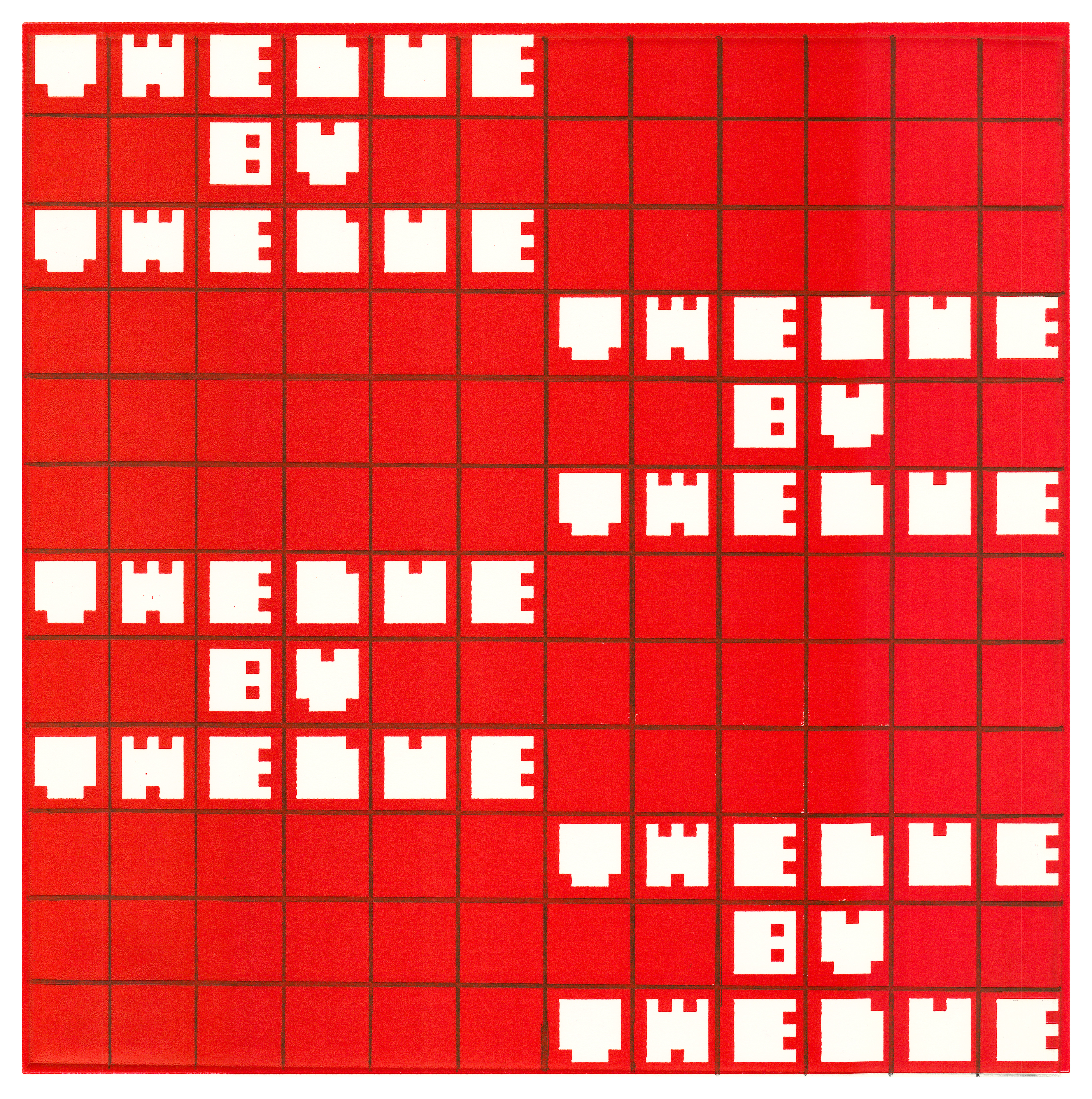 Twelve by Twelve #2, 2016Relief print with etching on BFK Rives paperEdition of 614 x 14 in.35.56 x 35.56 cm