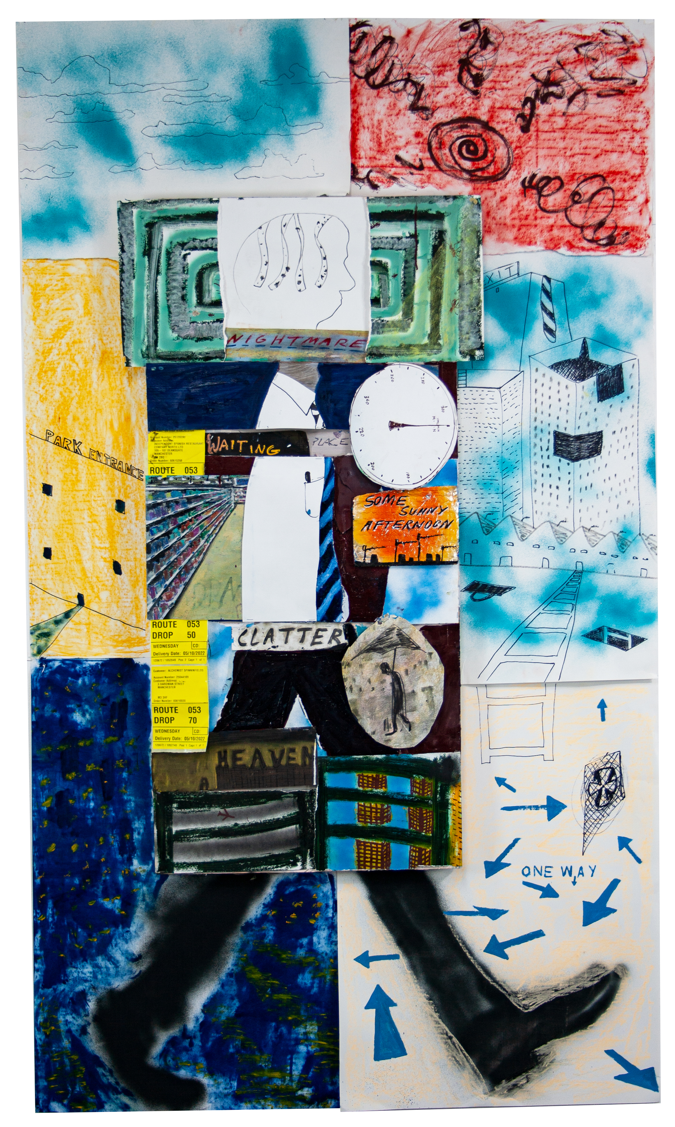  One way, 200 x 120cm, 2022