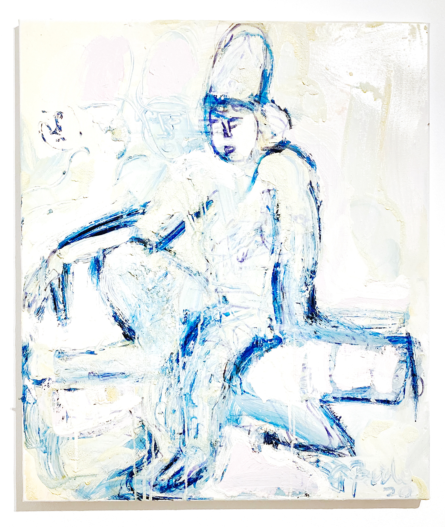 Genu Berlo, Bodhisattva, 2020, oil on canvas, 50x70 cm
