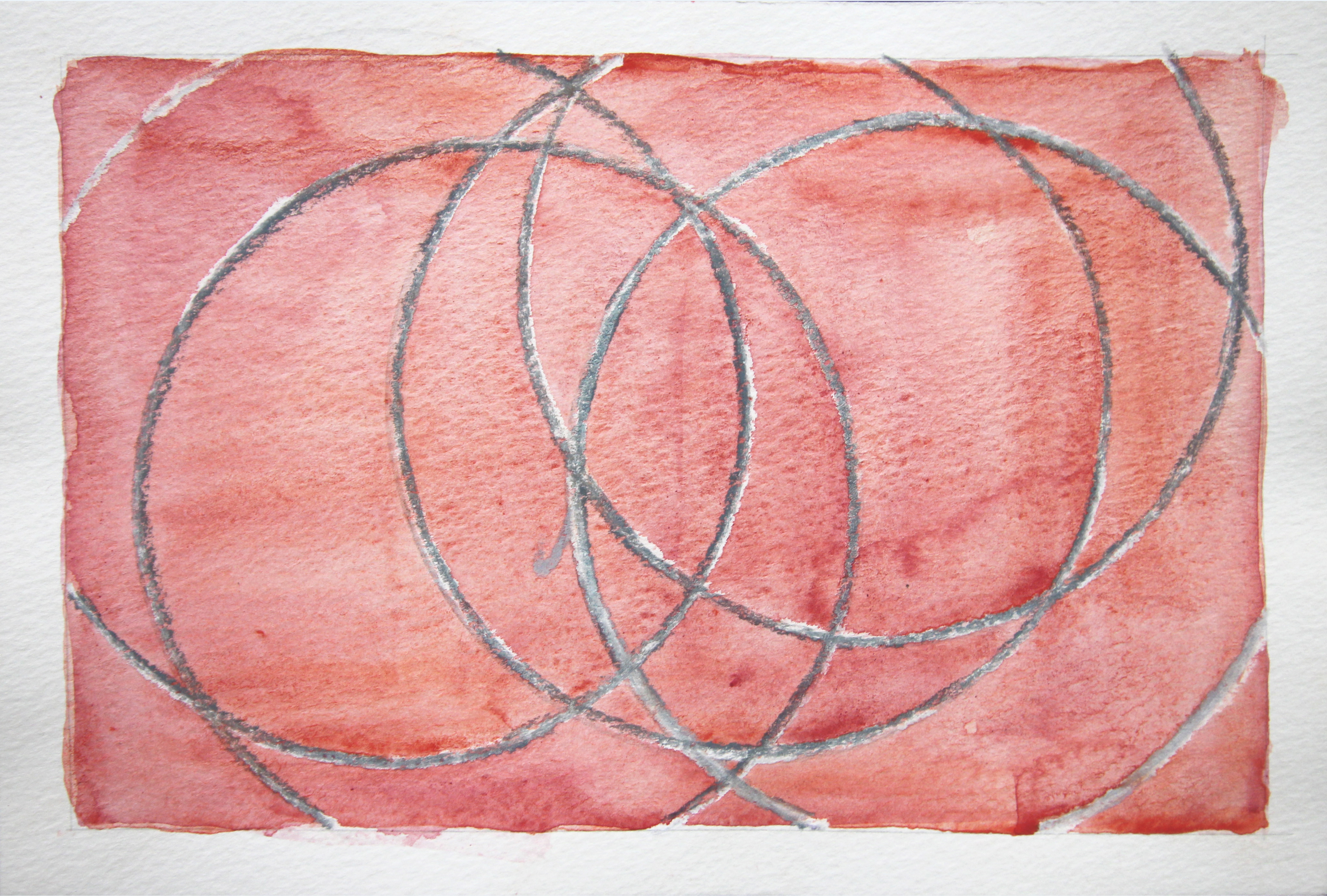 Sin título, 2002. Acuarela y crayón sobre papel, 15 x 23 cm.