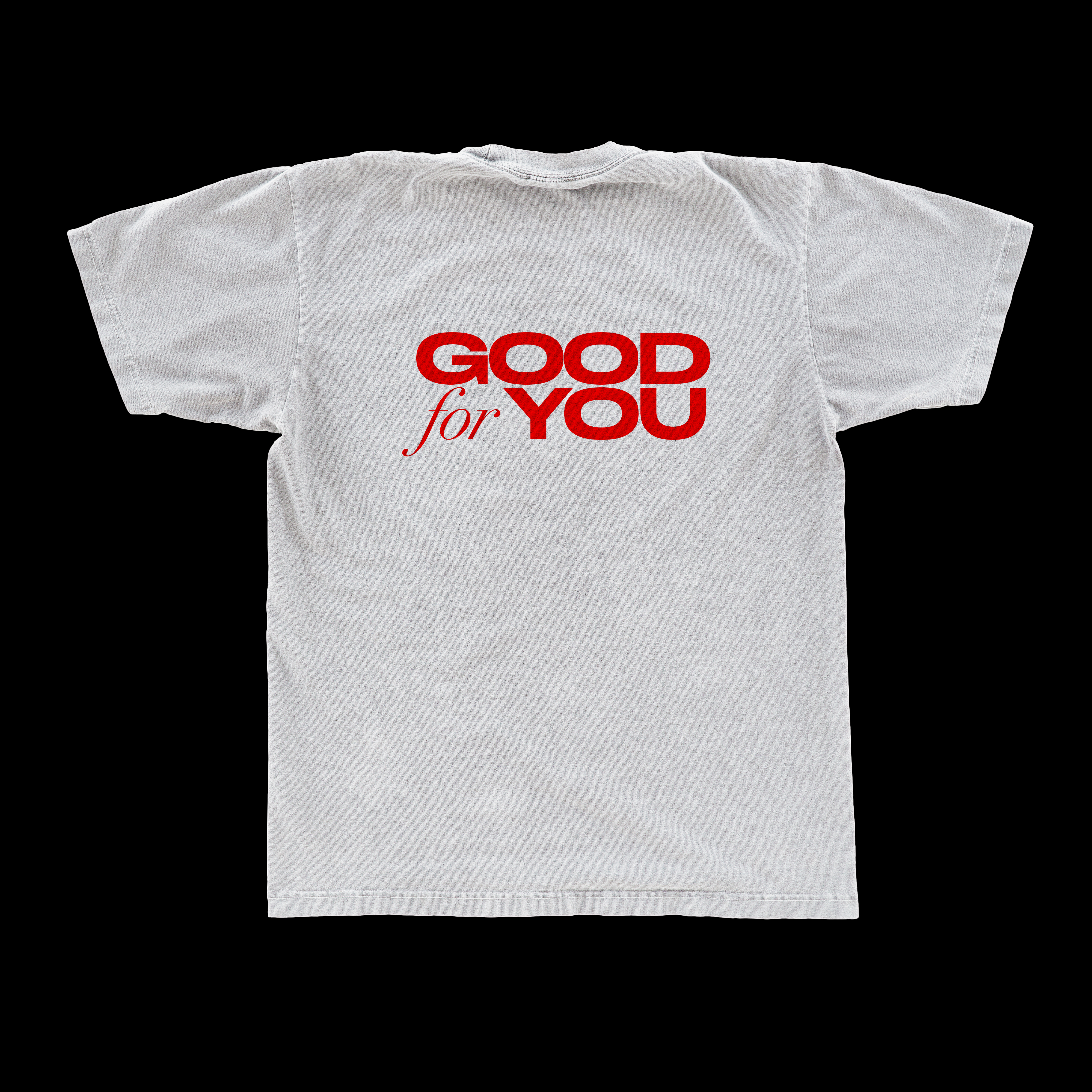 'Good for you' t-shirt, white/red #futurestolenitems