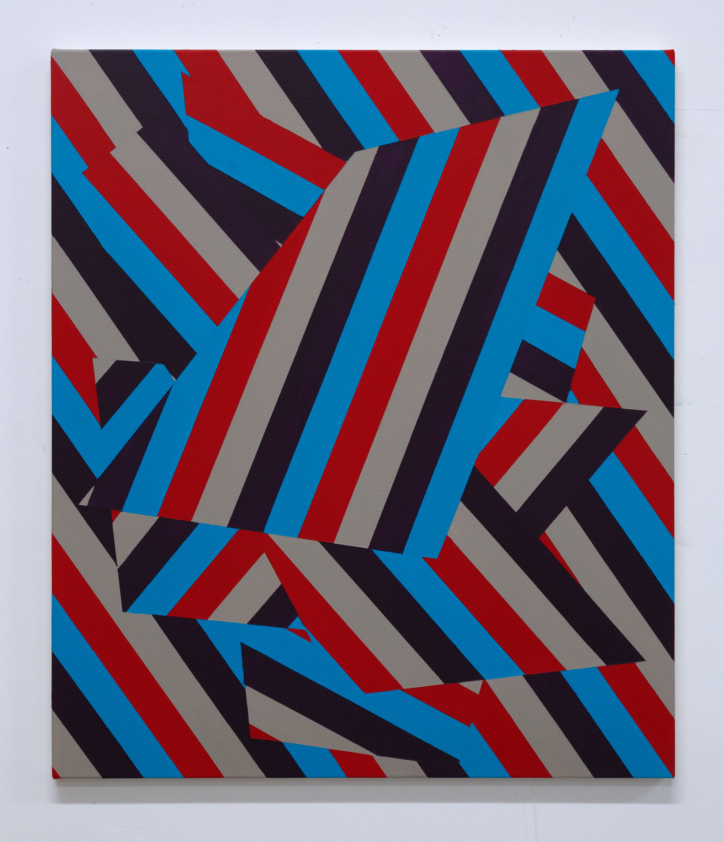 Lineae XXI 71cm x 61cm acrylic on canvas