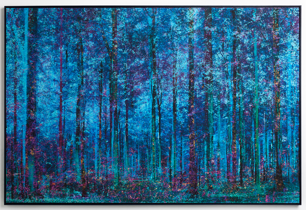 "...In a world of blue", 150x100cm, 2023