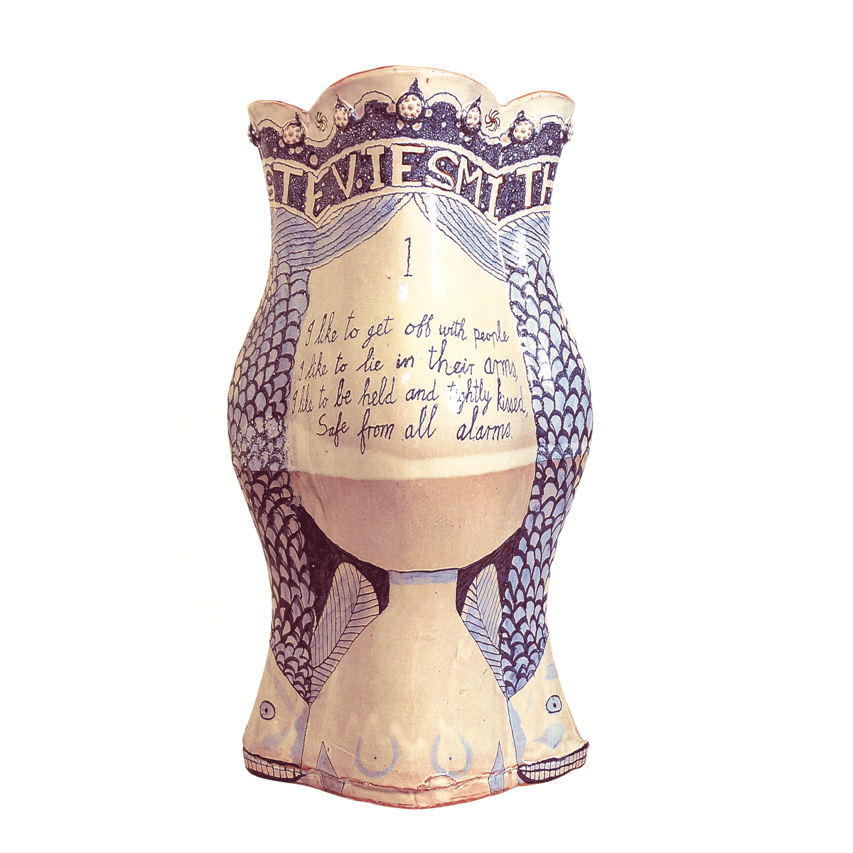 Stevie Smith vase, 21.1.1998Glazed ceramic stonewareHeight 46cm