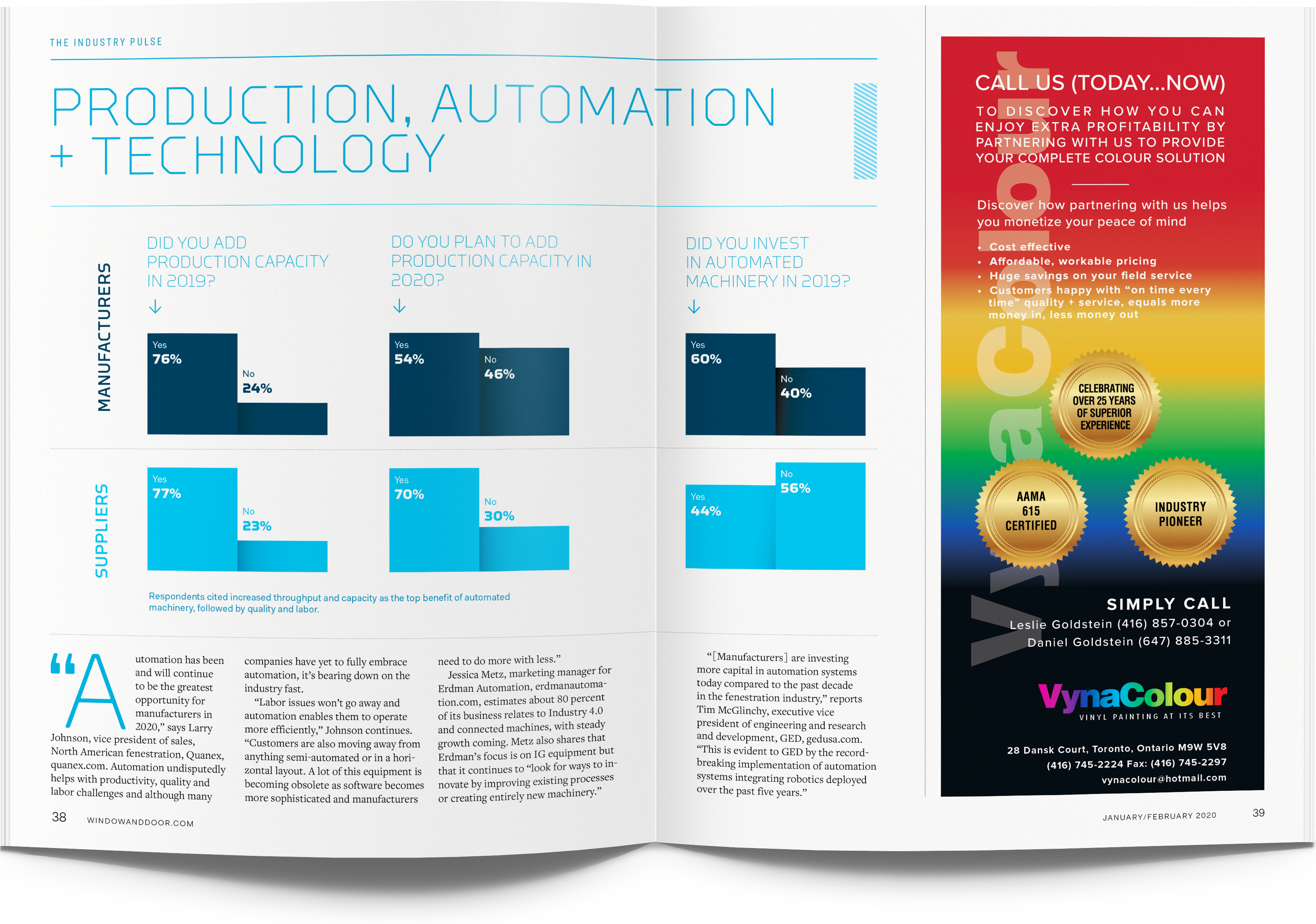 Automation spread