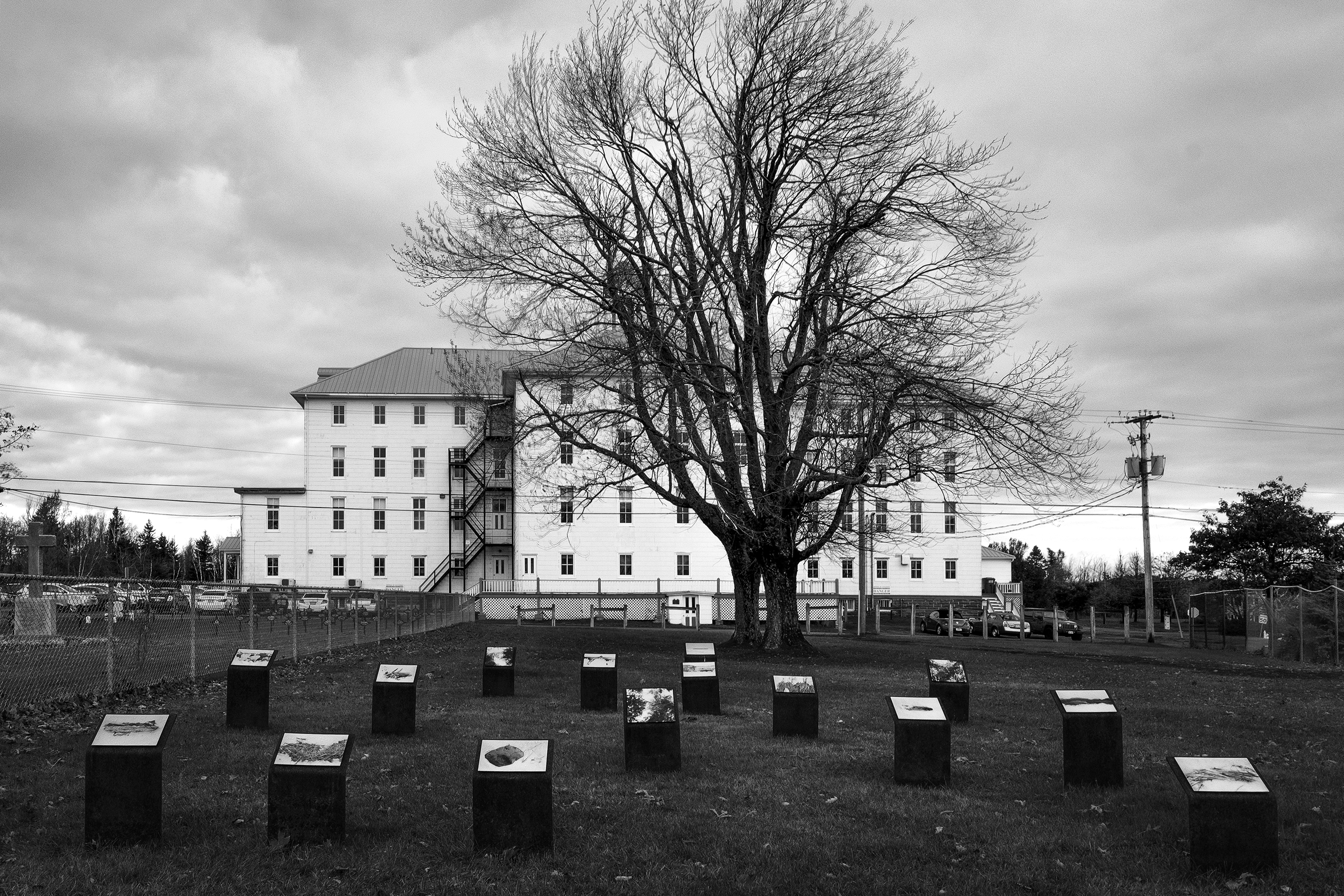 Sheldrake : Vue d'installation / Installation view, Tracadie, NB (crédit : Félix Michaud)