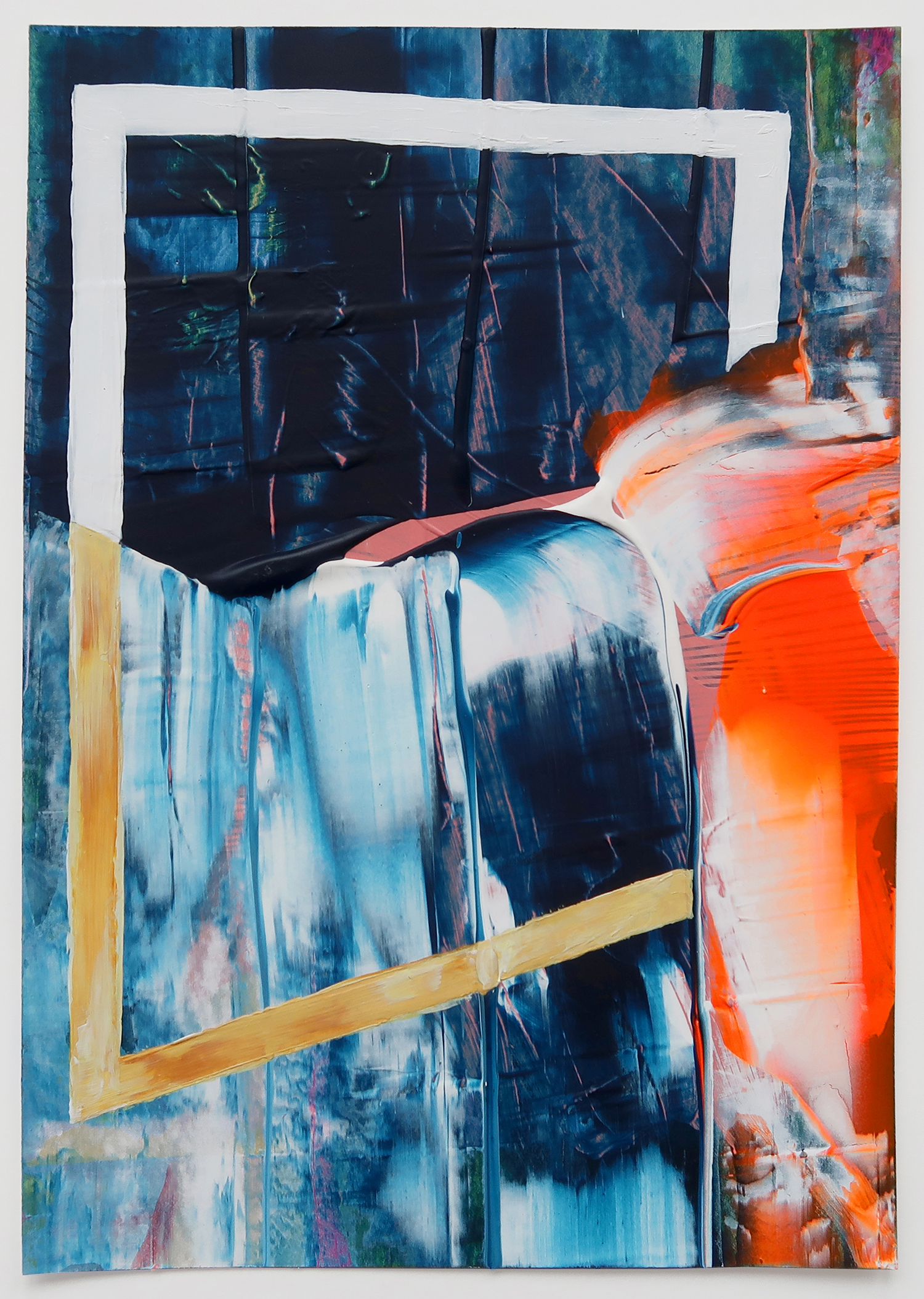 Untitled 537, 2020, Mixed media on paper, 21x14.8cm