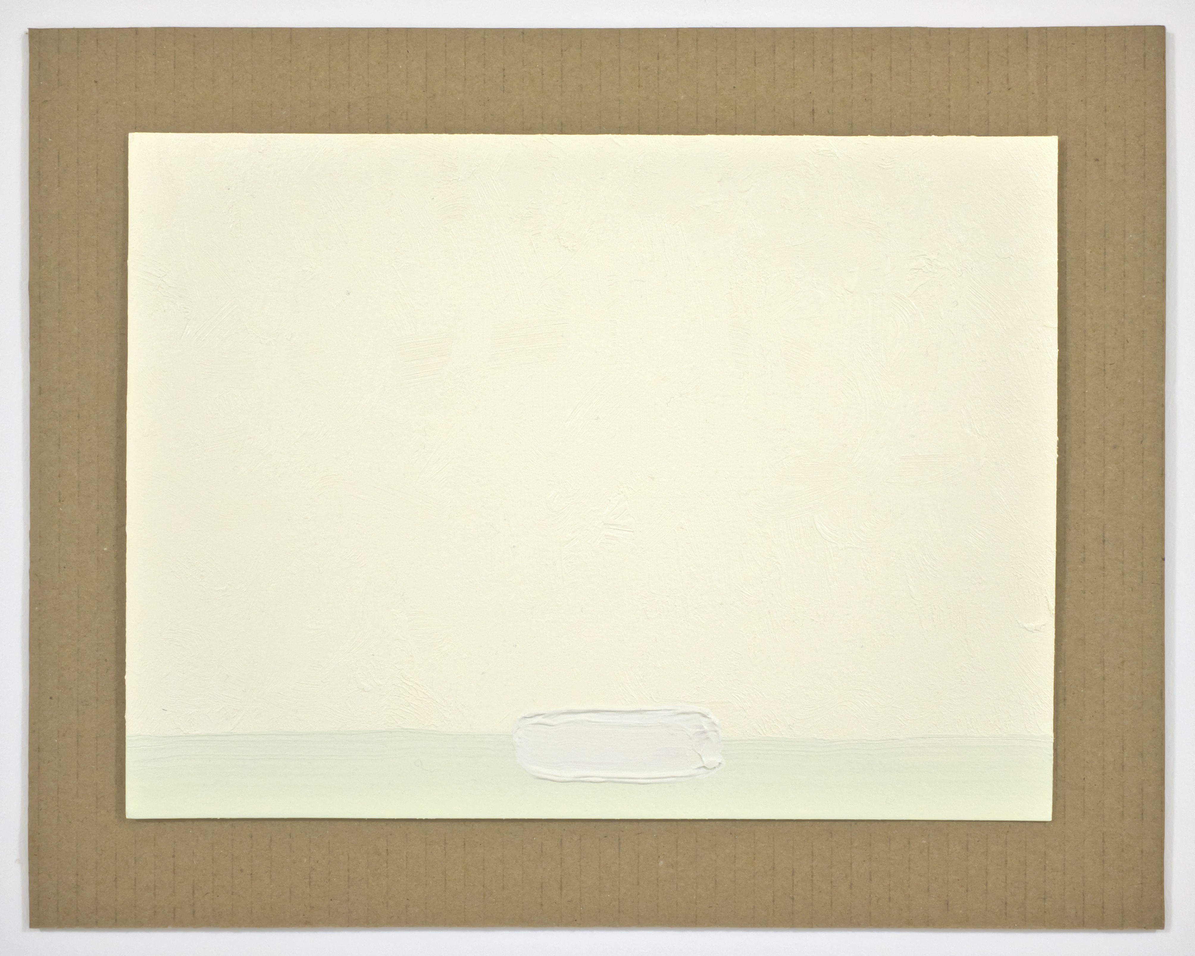 Sabun (Soap), 2019. Oil on paper, cardboard, 14 x 11 in.